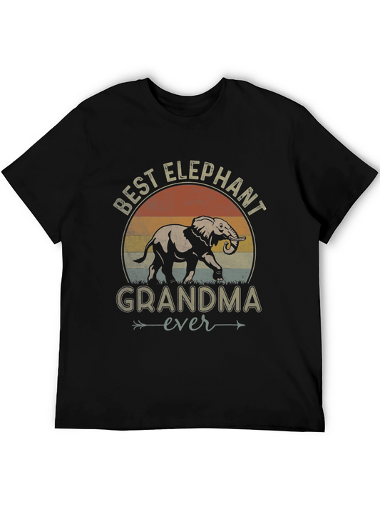 Best Elephant Grandma Ever Graphic Tee