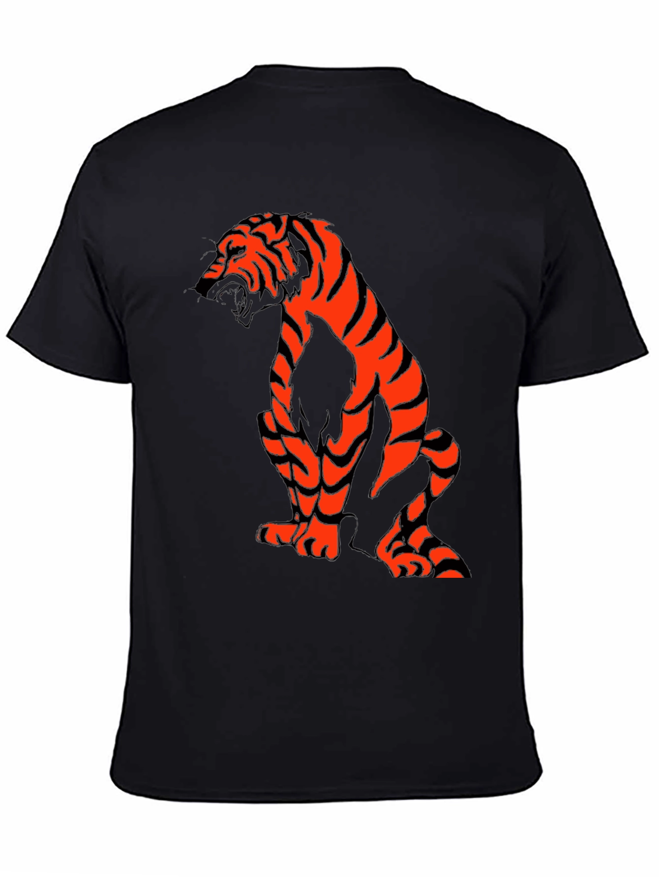 Tiger Graphic Tee - Mens Black T-Shirt