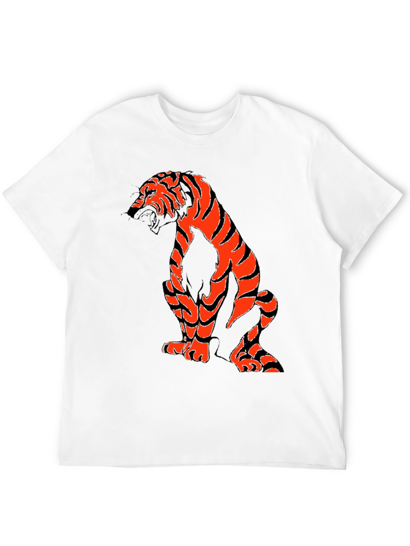 Tiger Graphic Tee - Mens Black T-Shirt