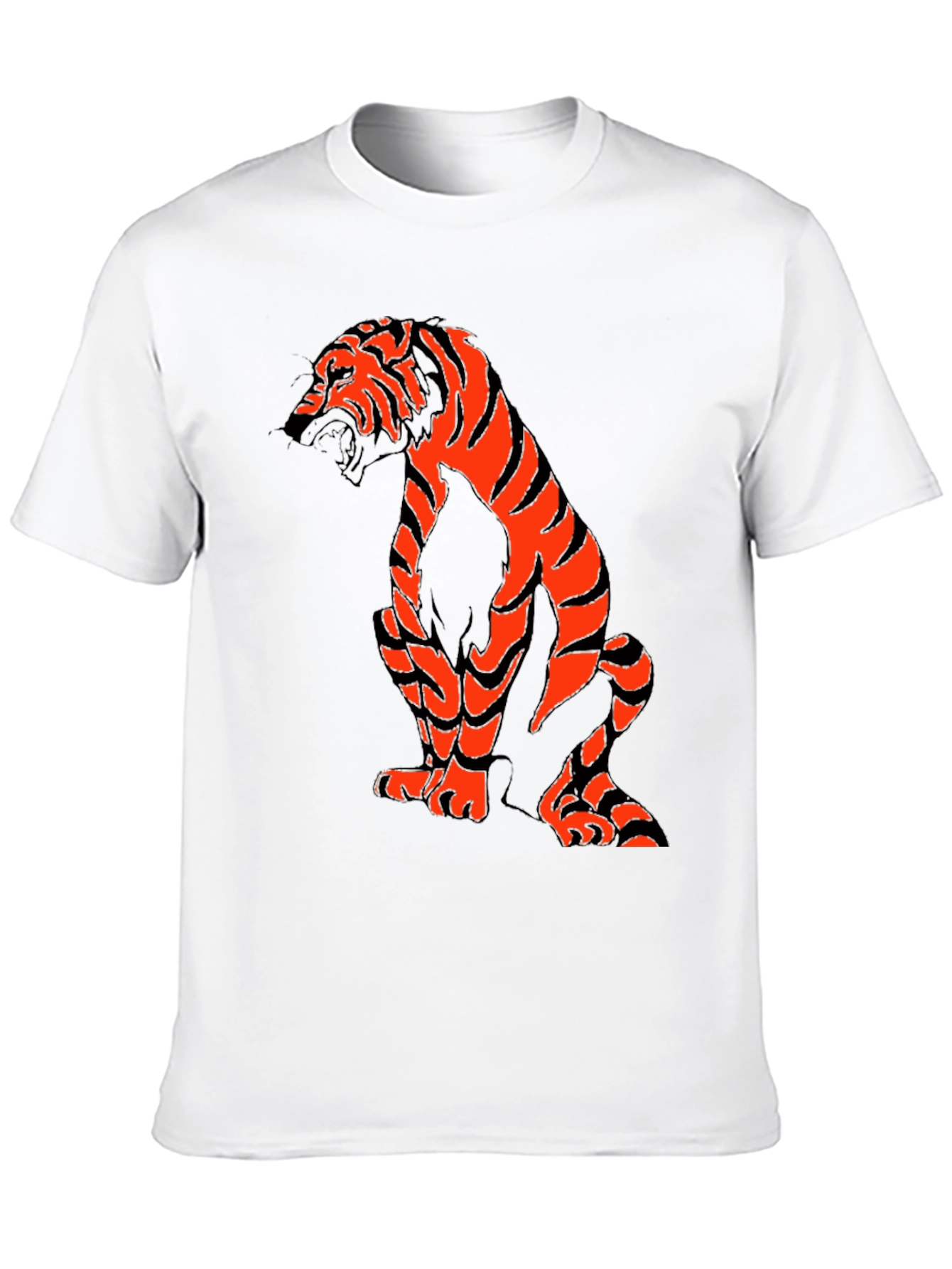 Tiger Graphic Tee - Mens Black T-Shirt