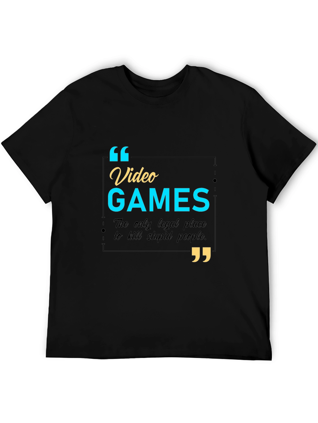 Video Games Funny Slogan T-Shirt - Kill Stupid People
