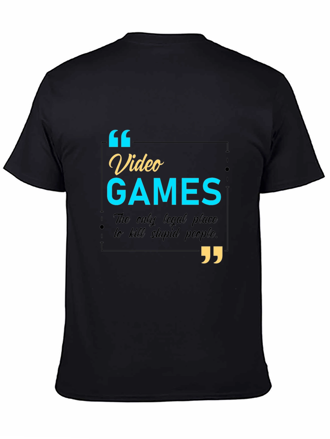 Video Games Funny Slogan T-Shirt - Kill Stupid People