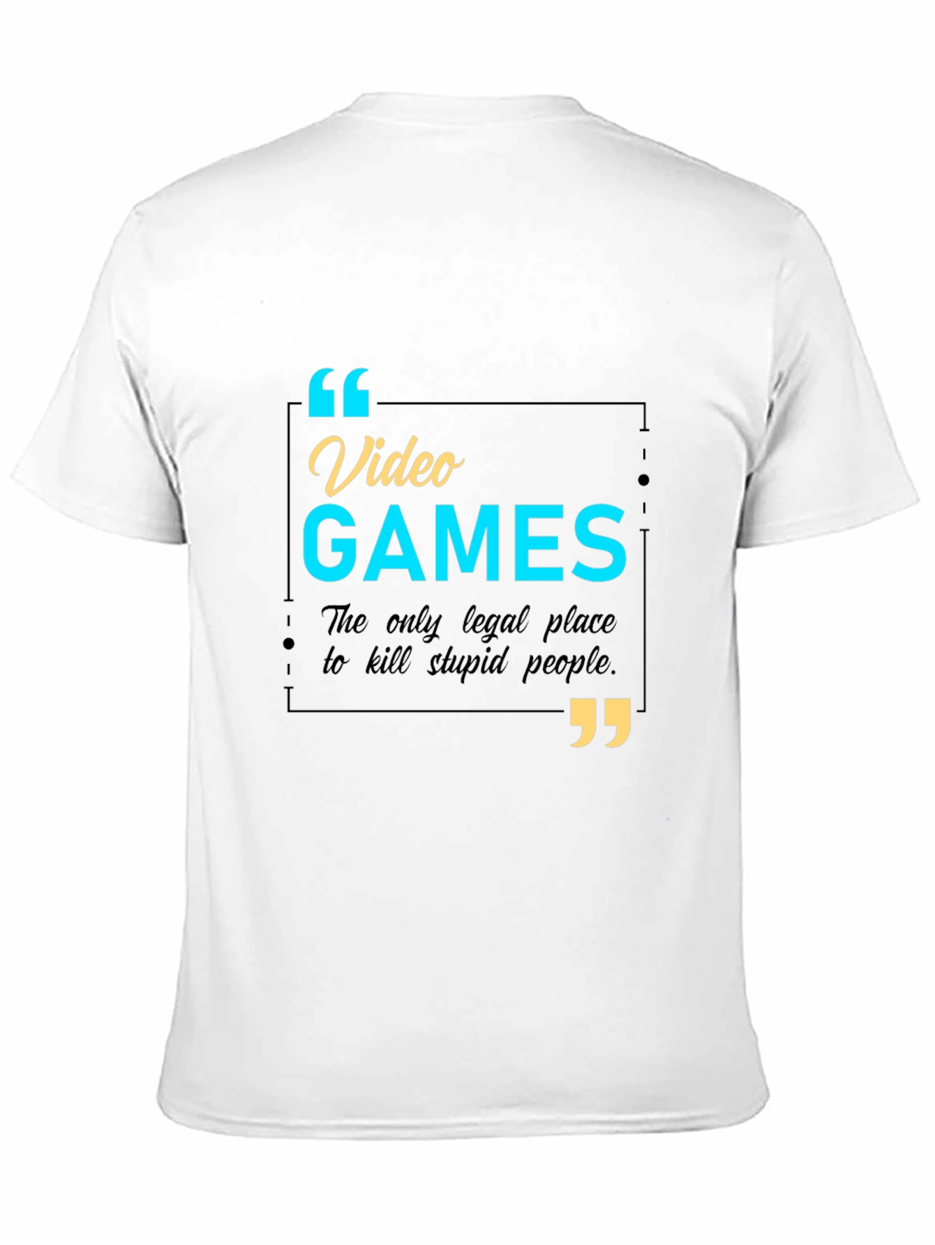 Video Games Funny Slogan T-Shirt - Kill Stupid People