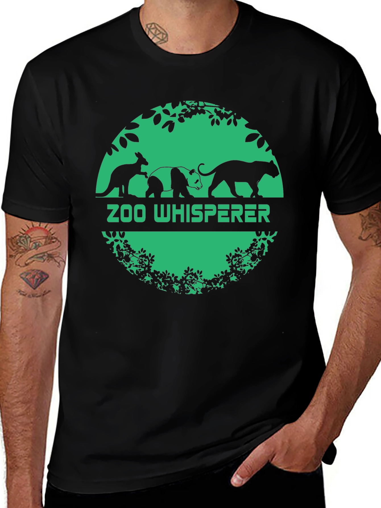Zoo Whisperer Graphic T-Shirt - Black