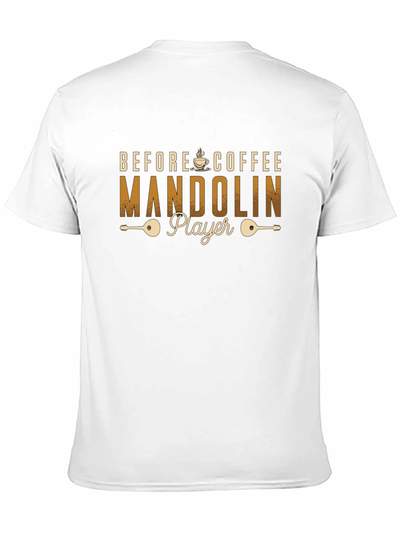 Before Coffee Mandolin Player T-Shirt