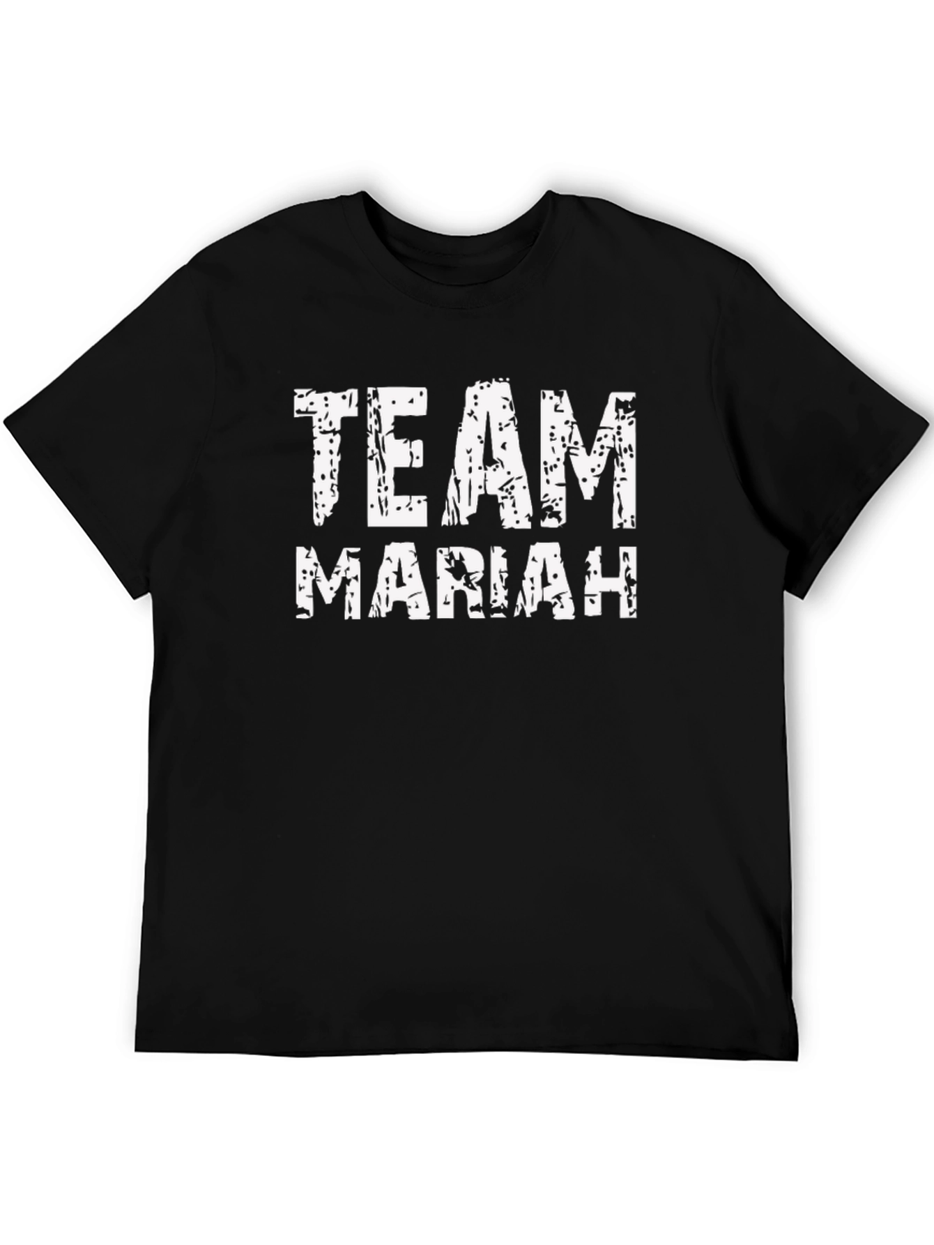 Team Mariah Graphic Tee - Black Cotton T-Shirt