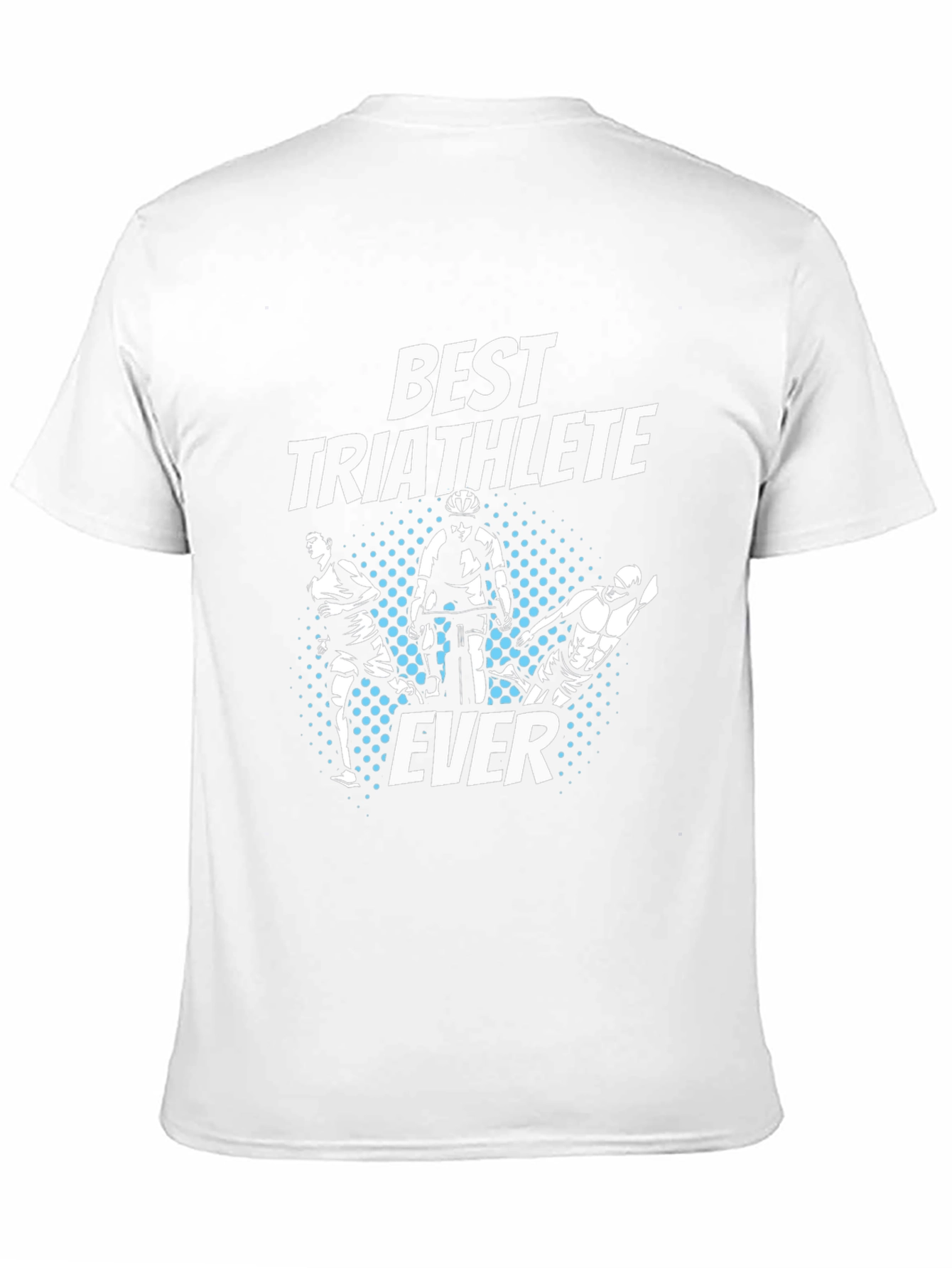 Best Triathlete Ever T-Shirt - Black Cotton Tee
