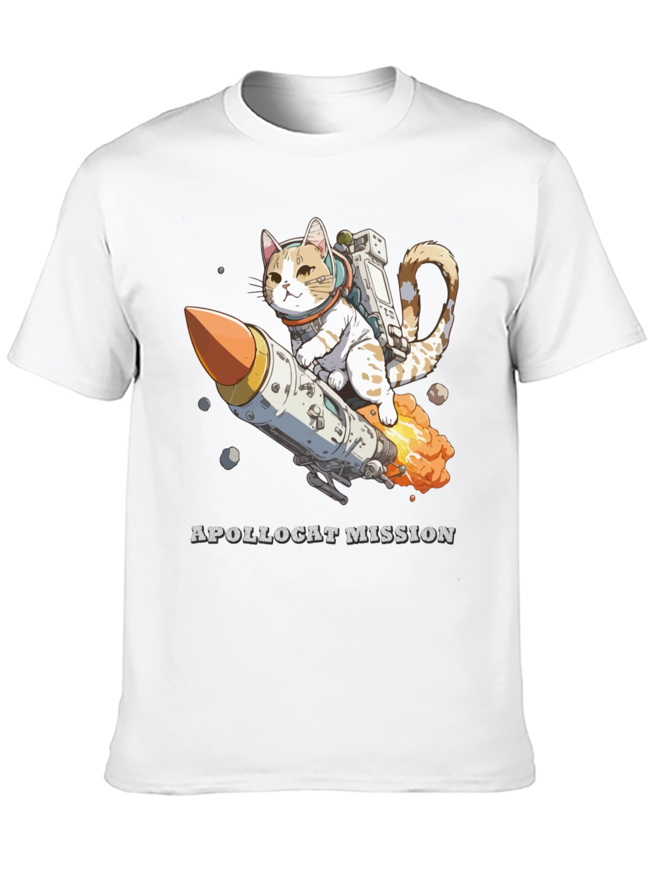 ApolloCat Mission Black T-Shirt