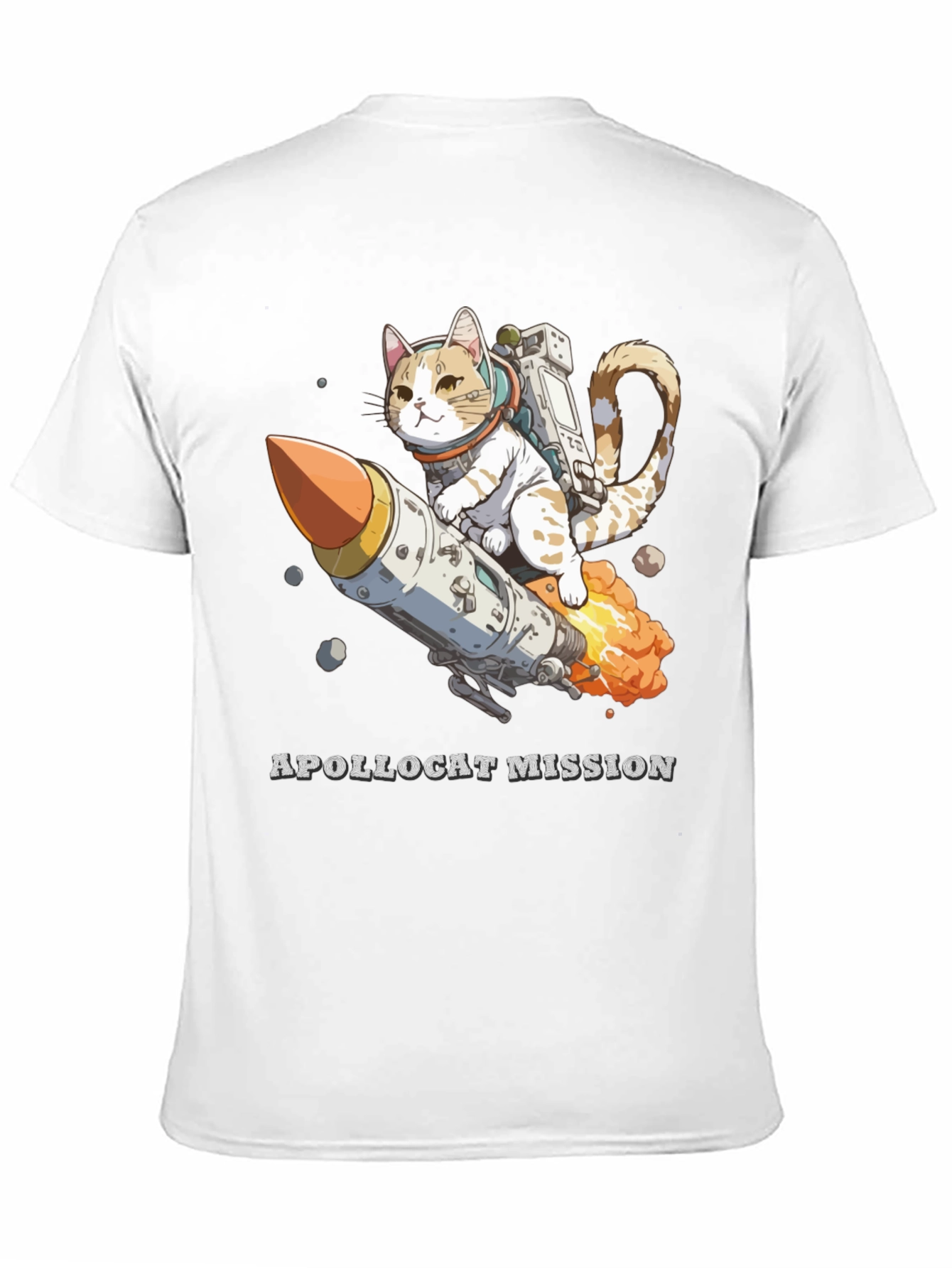 ApolloCat Mission Black T-Shirt