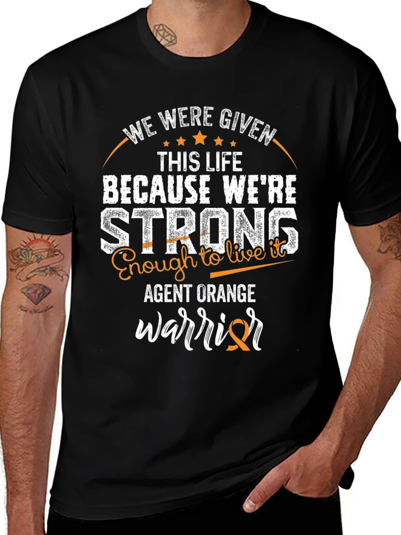 Agent Orange Warrior T-Shirt - Strong Design