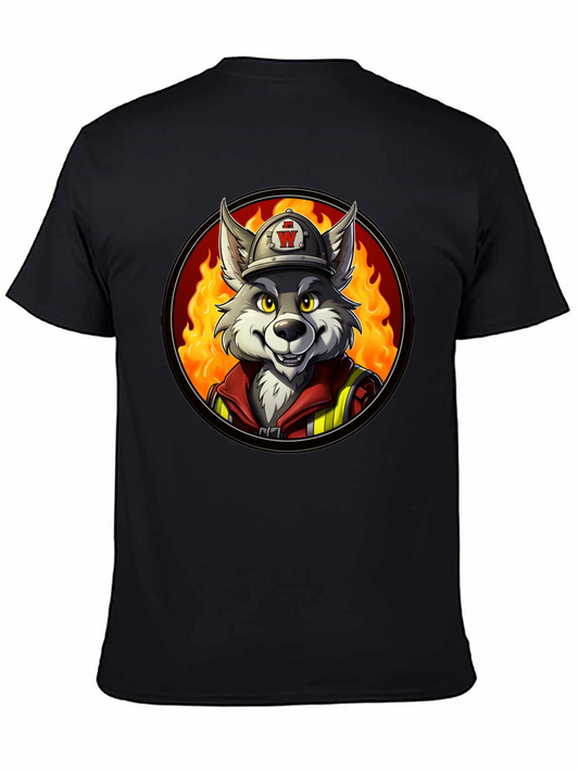 Wolf Firefighter Graphic Tee