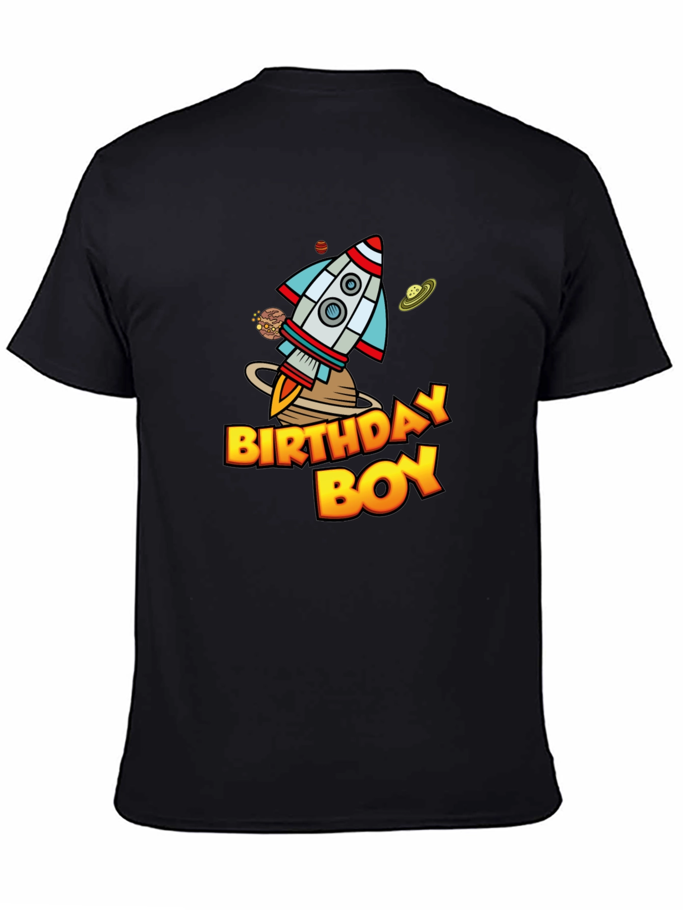 Birthday Boy Space Rocket T-Shirt