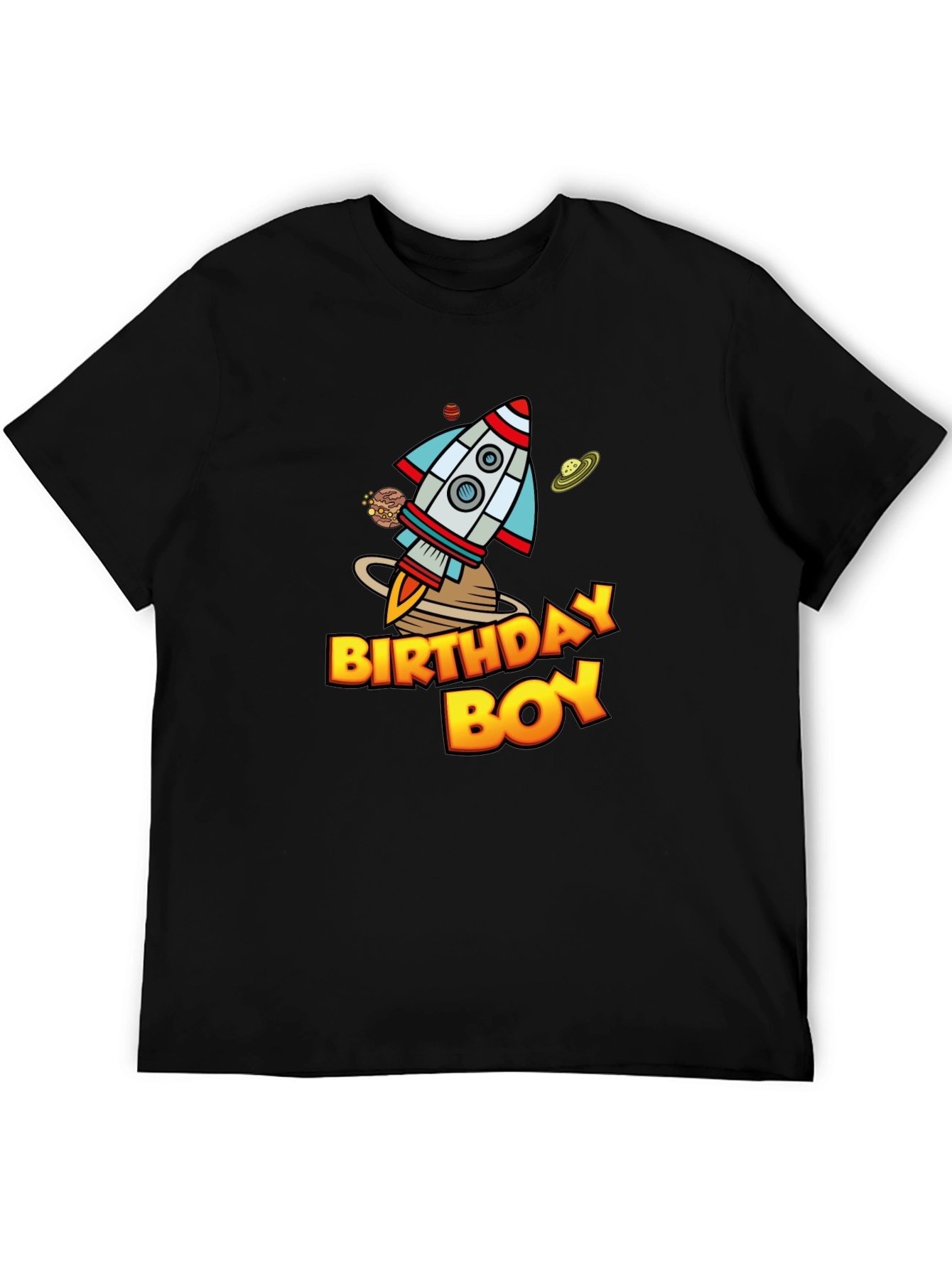 Birthday Boy Space Rocket T-Shirt