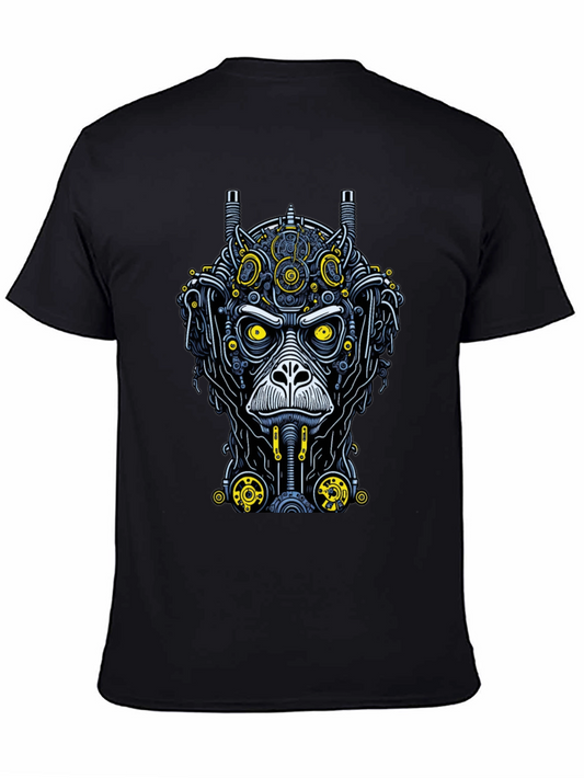 Steampunk Monkey Graphic Tee - Unique Design