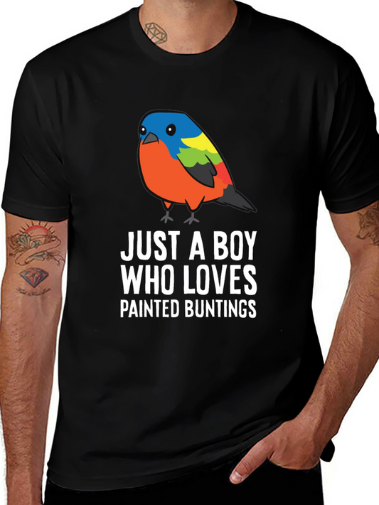 Boy Who Loves Painted Buntings T-Shirt
