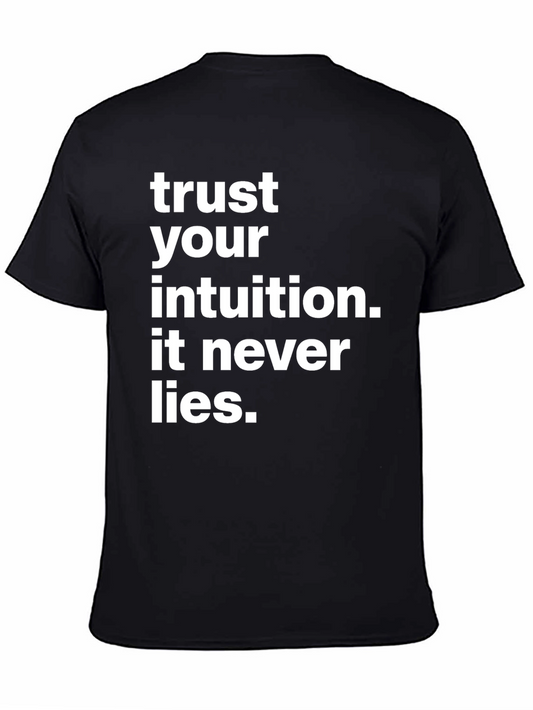 Trust Your Intuition Black Graphic Tee