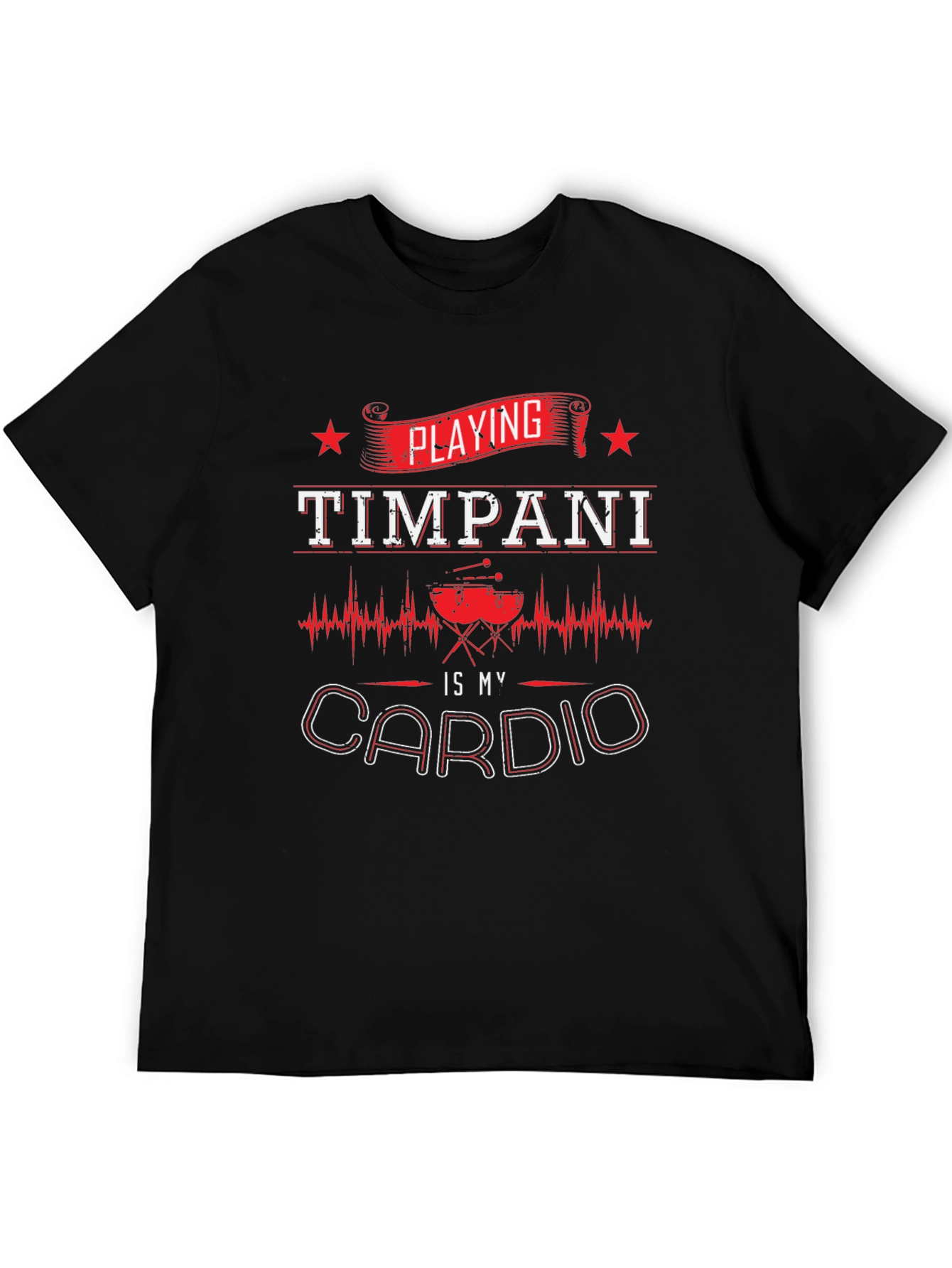 Timpani Cardio Graphic T-Shirt - Musicians Workout Tee
