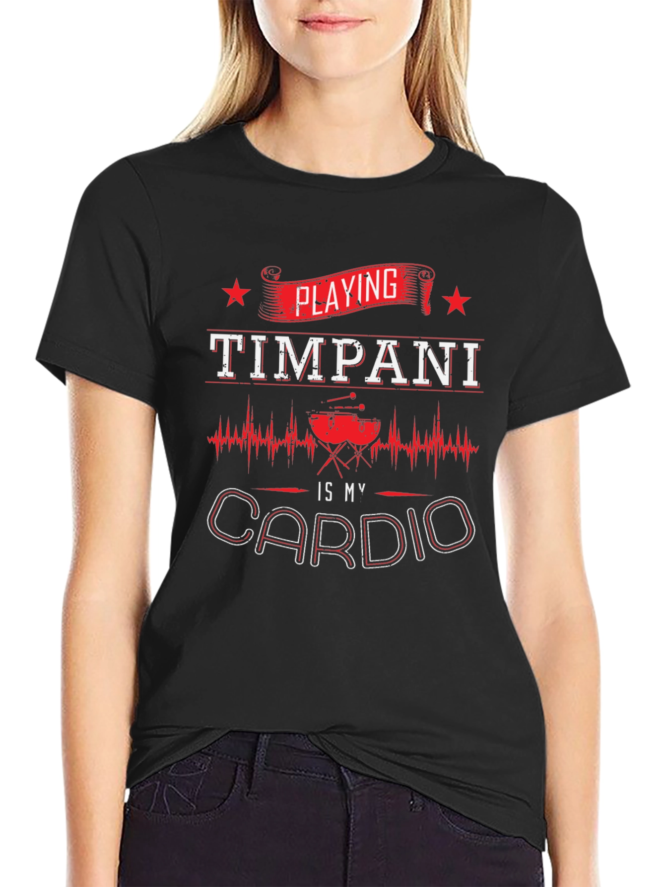 Timpani Cardio Graphic T-Shirt - Musicians Workout Tee