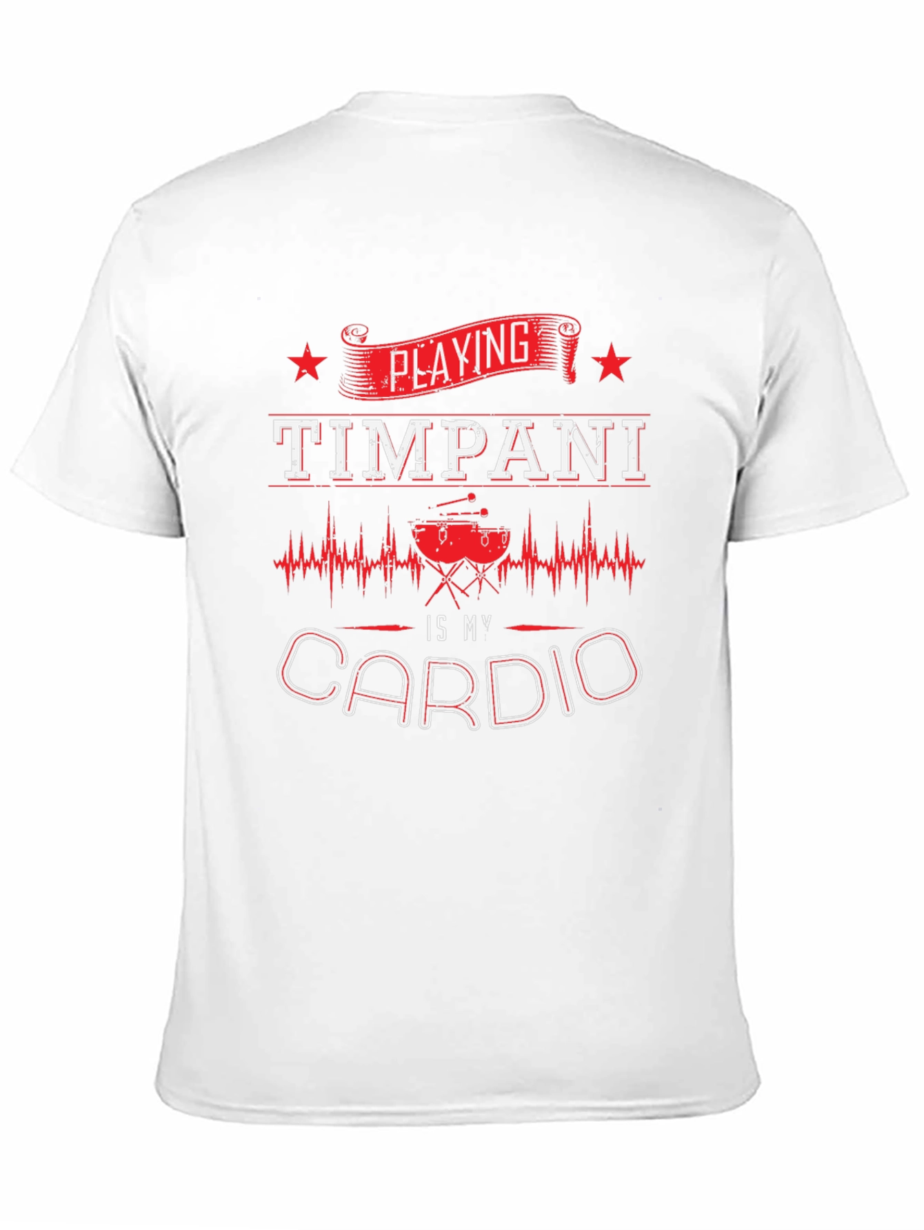 Timpani Cardio Graphic T-Shirt - Musicians Workout Tee