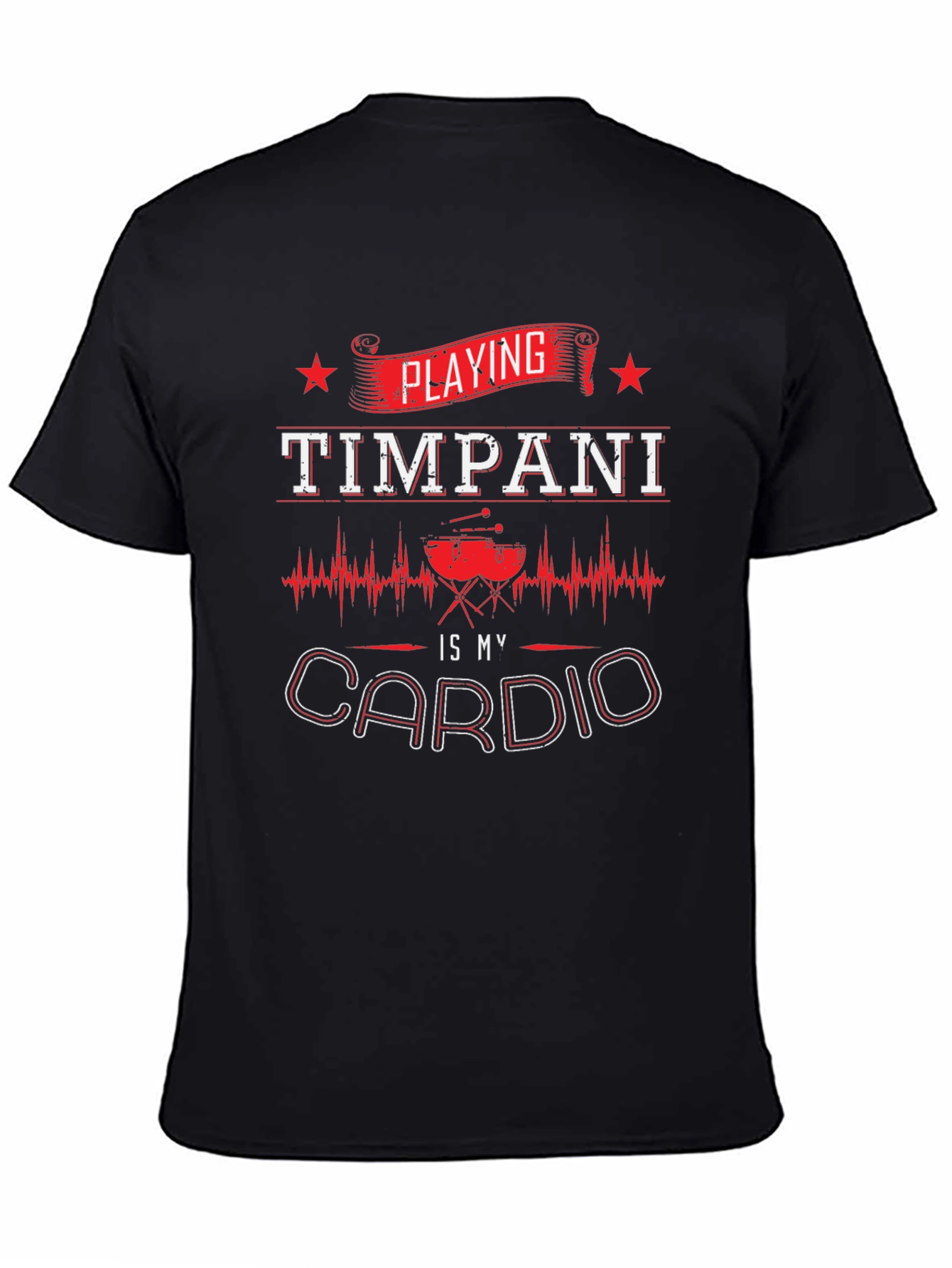 Timpani Cardio Graphic T-Shirt - Musicians Workout Tee