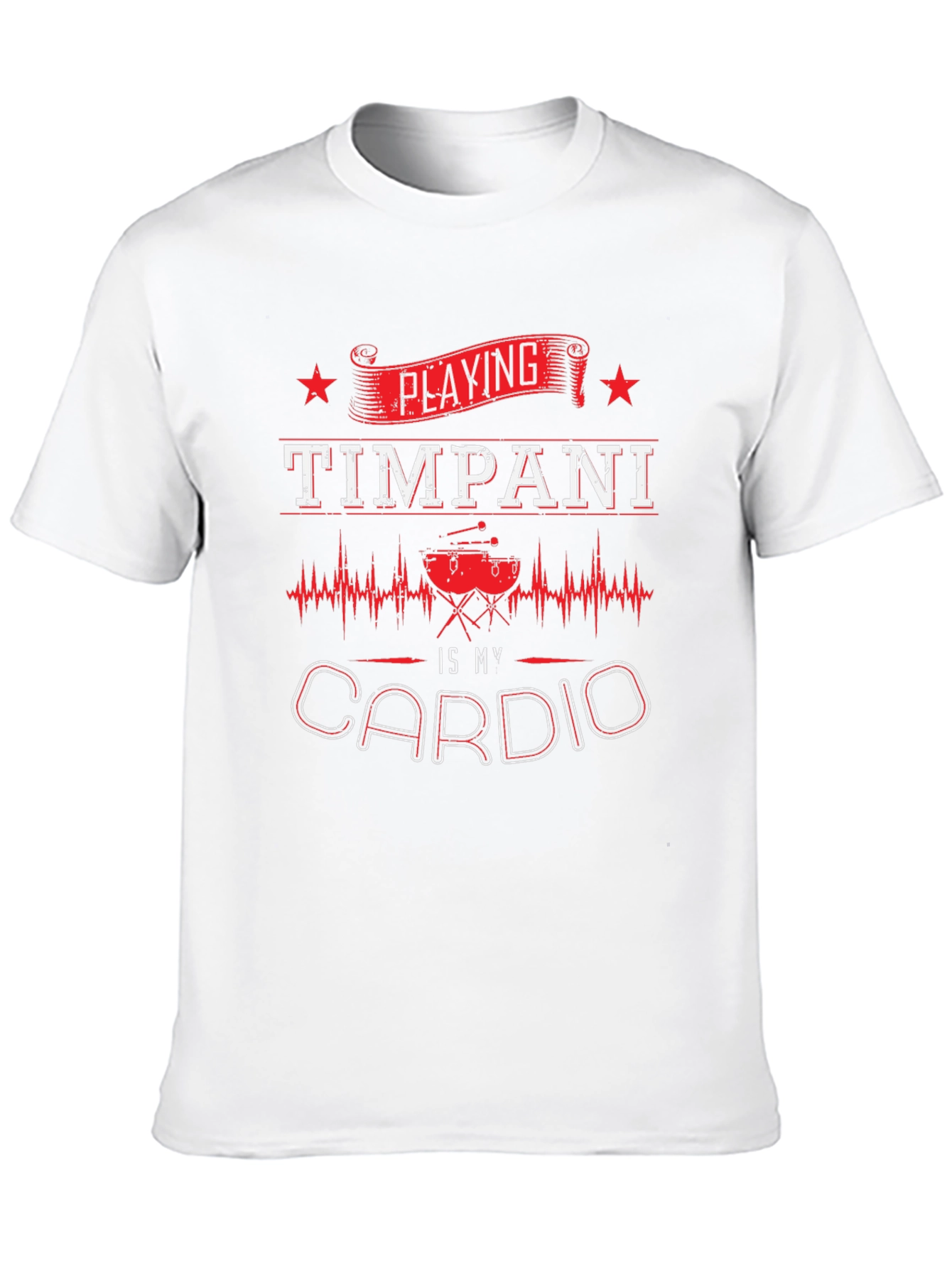Timpani Cardio Graphic T-Shirt - Musicians Workout Tee