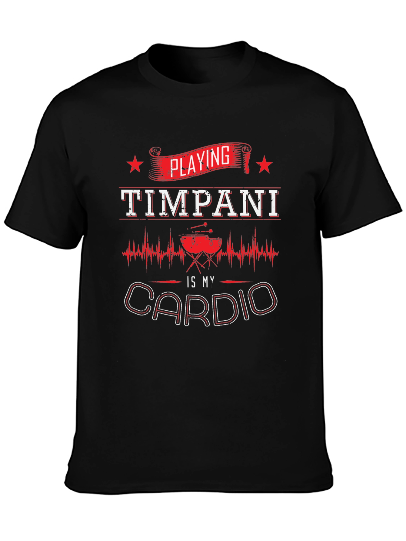 Timpani Cardio Graphic T-Shirt - Musicians Workout Tee