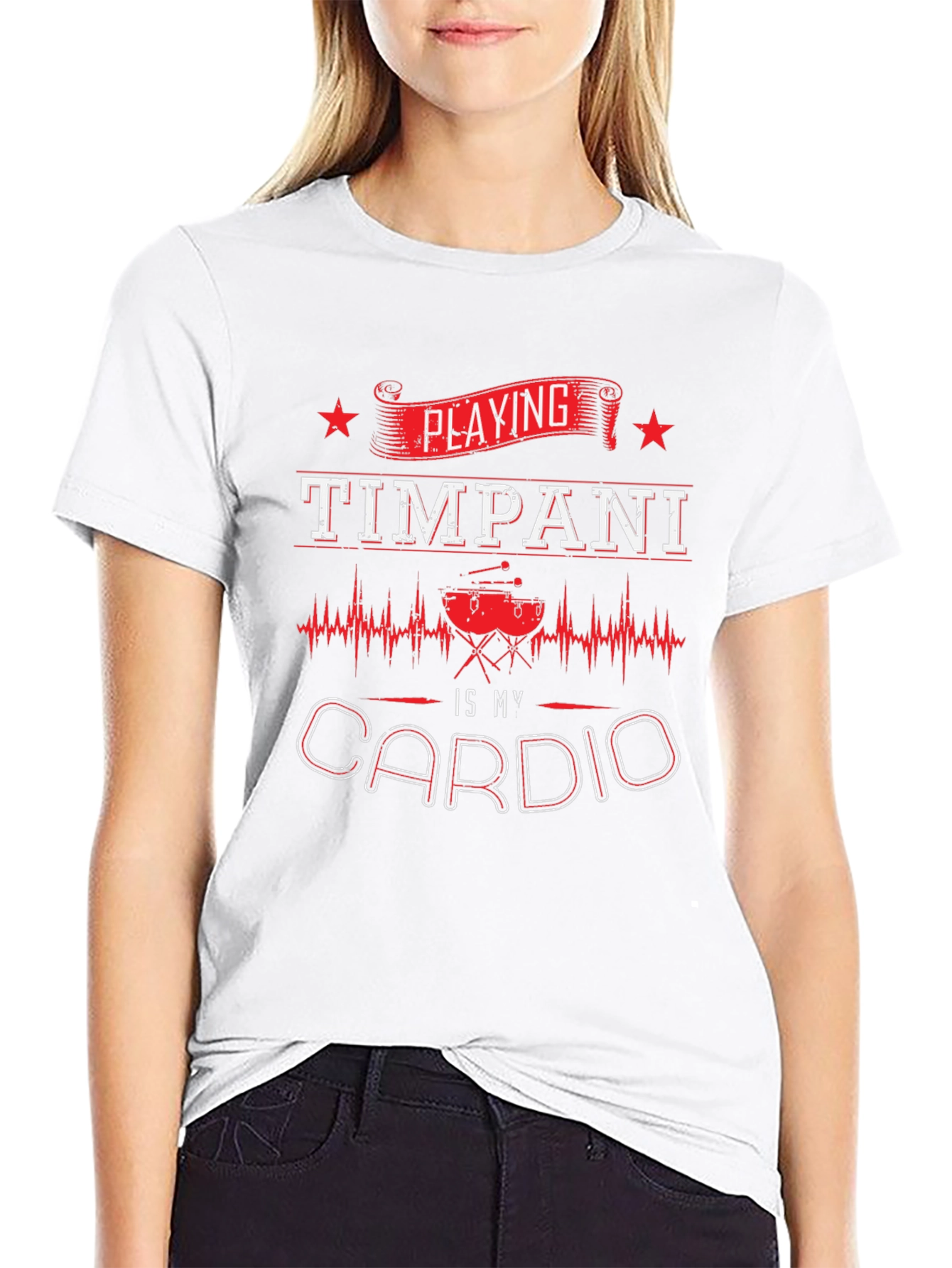 Timpani Cardio Graphic T-Shirt - Musicians Workout Tee