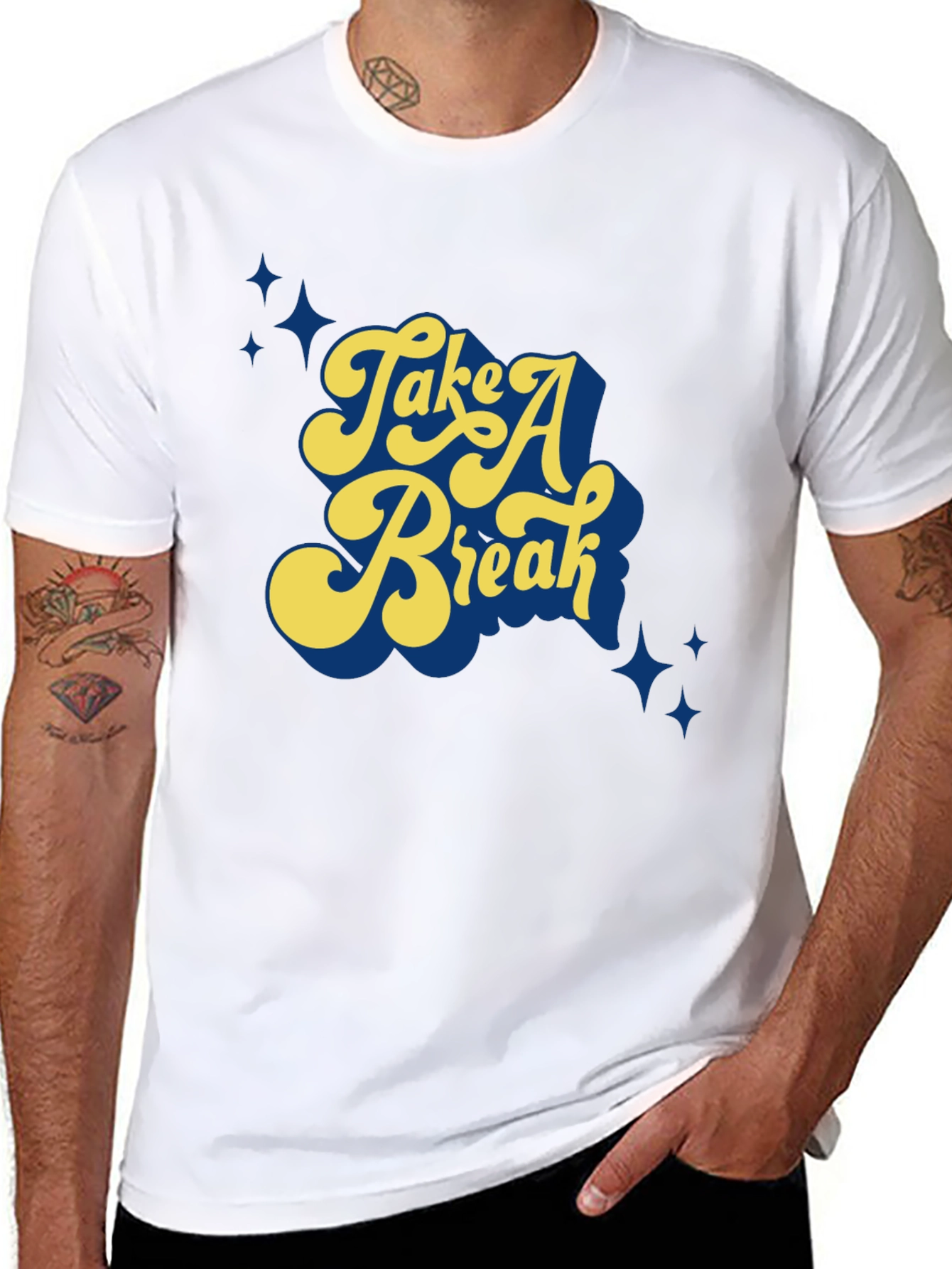 Take A Break Graphic Tee - Stylish Comfort