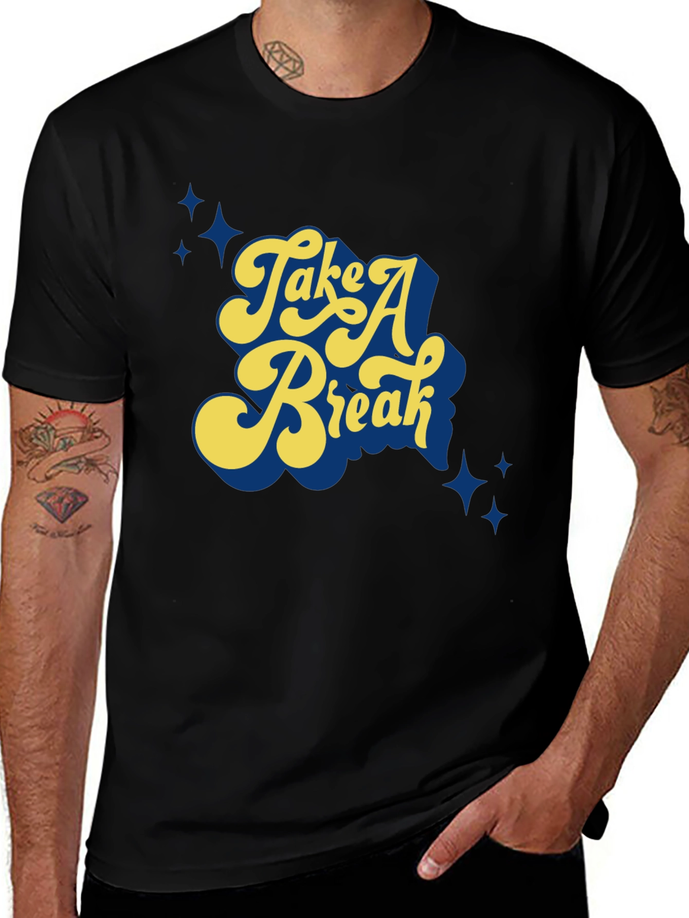 Take A Break Graphic Tee - Stylish Comfort
