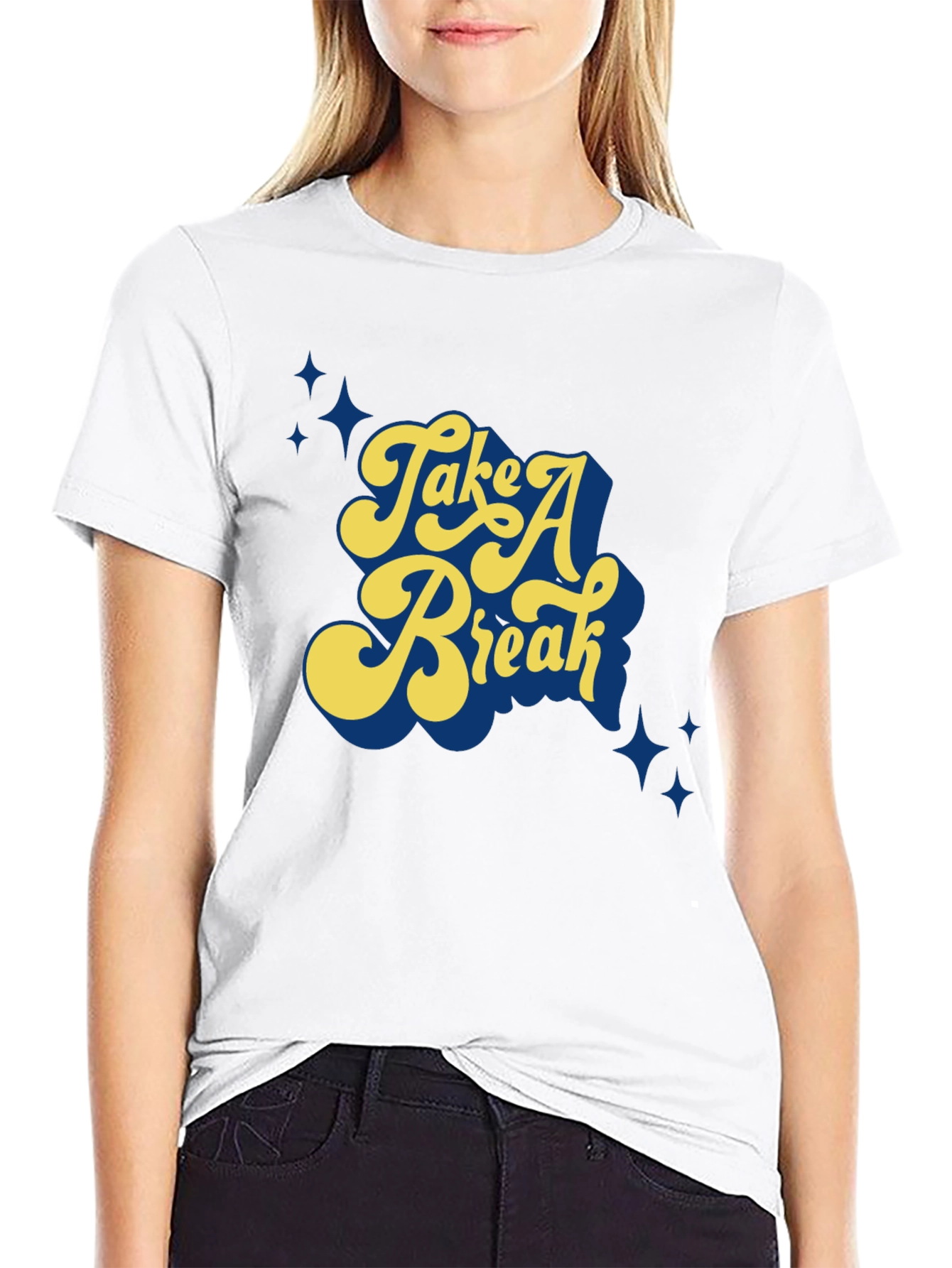 Take A Break Graphic Tee - Stylish Comfort