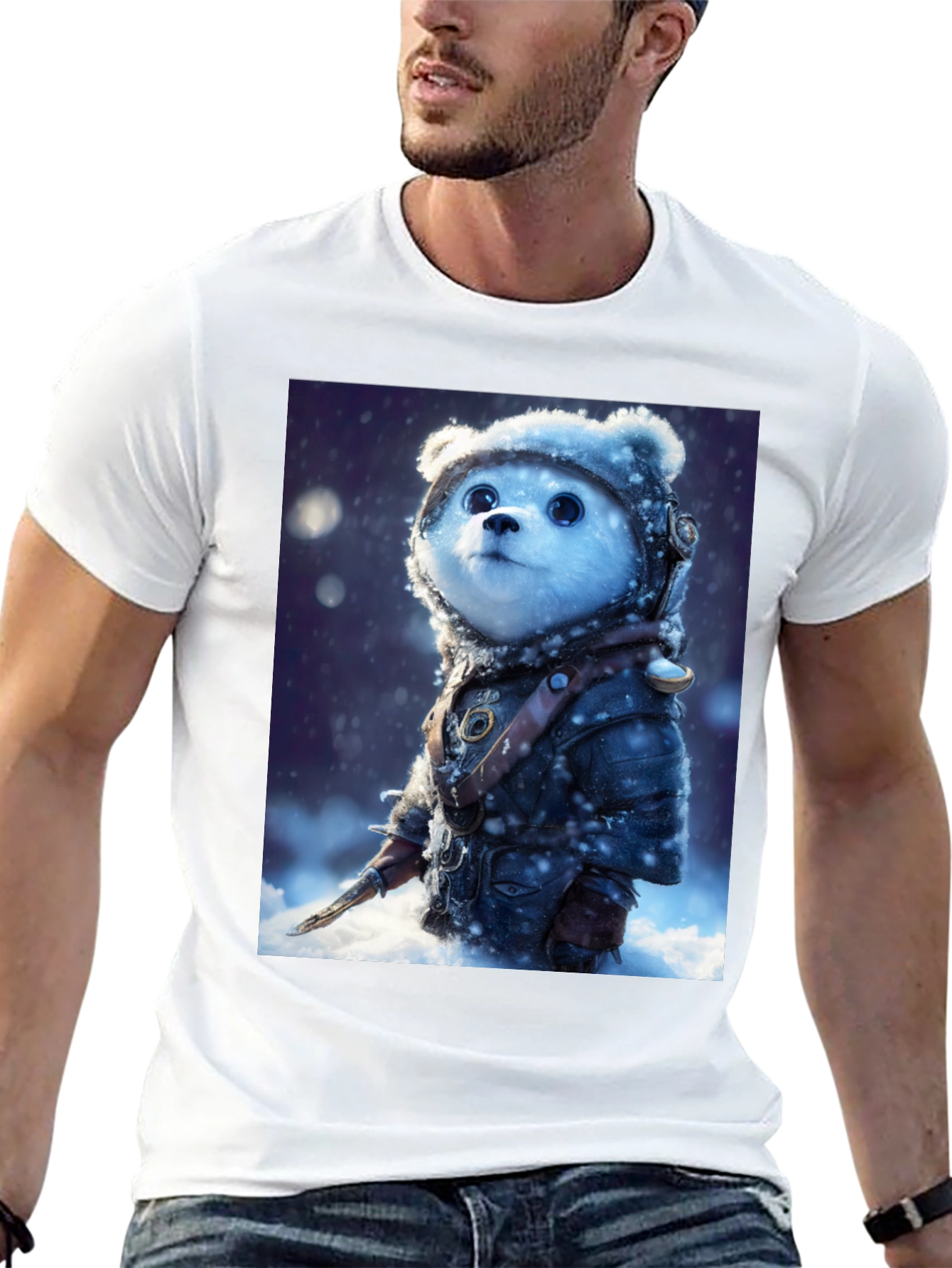 Bear Warrior T-Shirt - Snowy Adventure