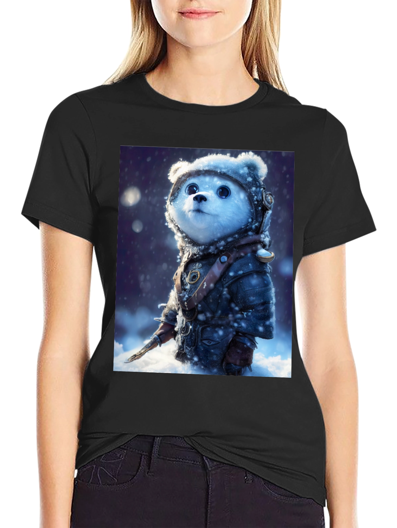 Bear Warrior T-Shirt - Snowy Adventure