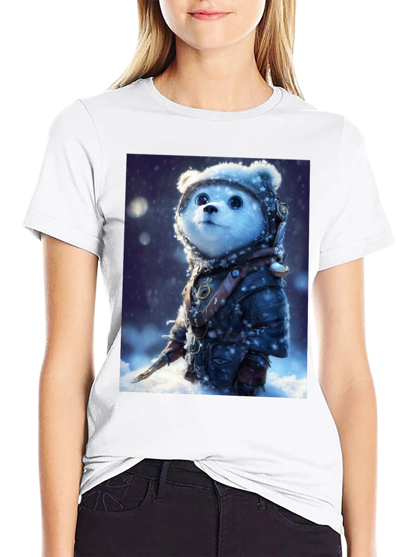 Bear Warrior T-Shirt - Snowy Adventure