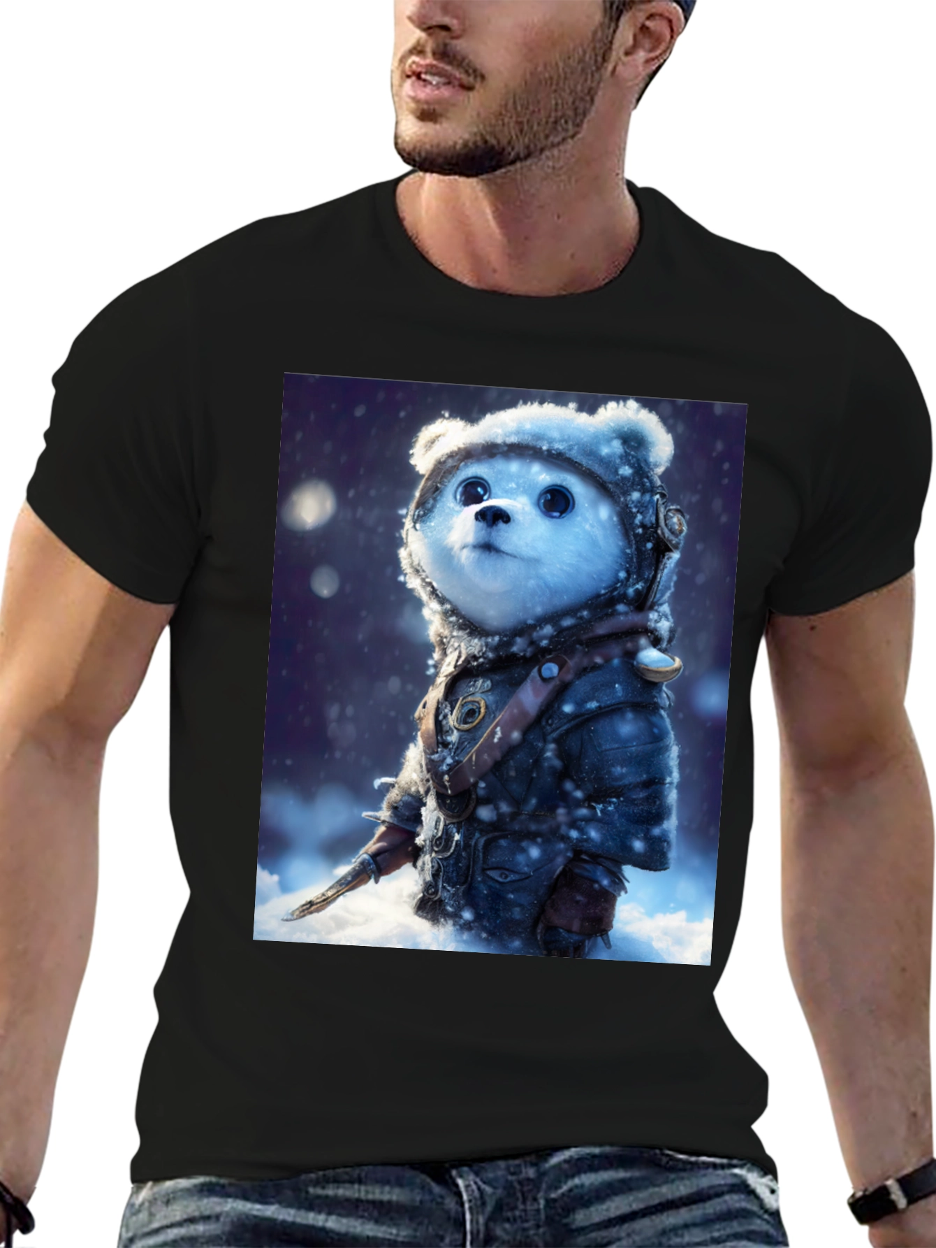 Bear Warrior T-Shirt - Snowy Adventure