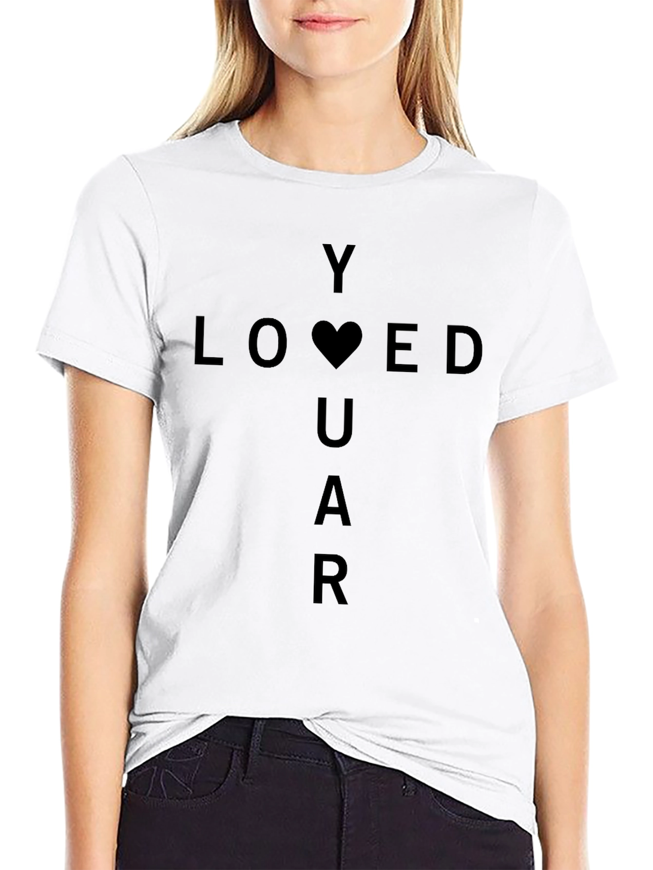Y Loved U AR Black T-Shirt