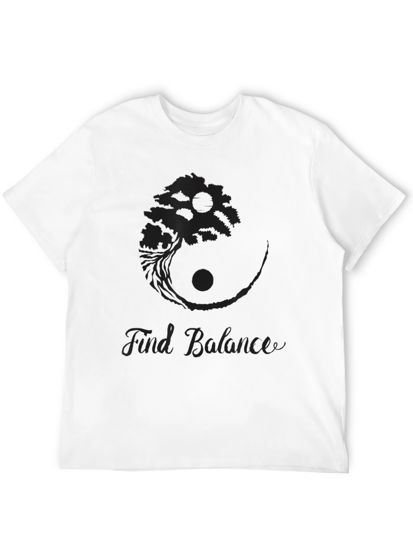 Balance Bonsai Tree Graphic T-Shirt