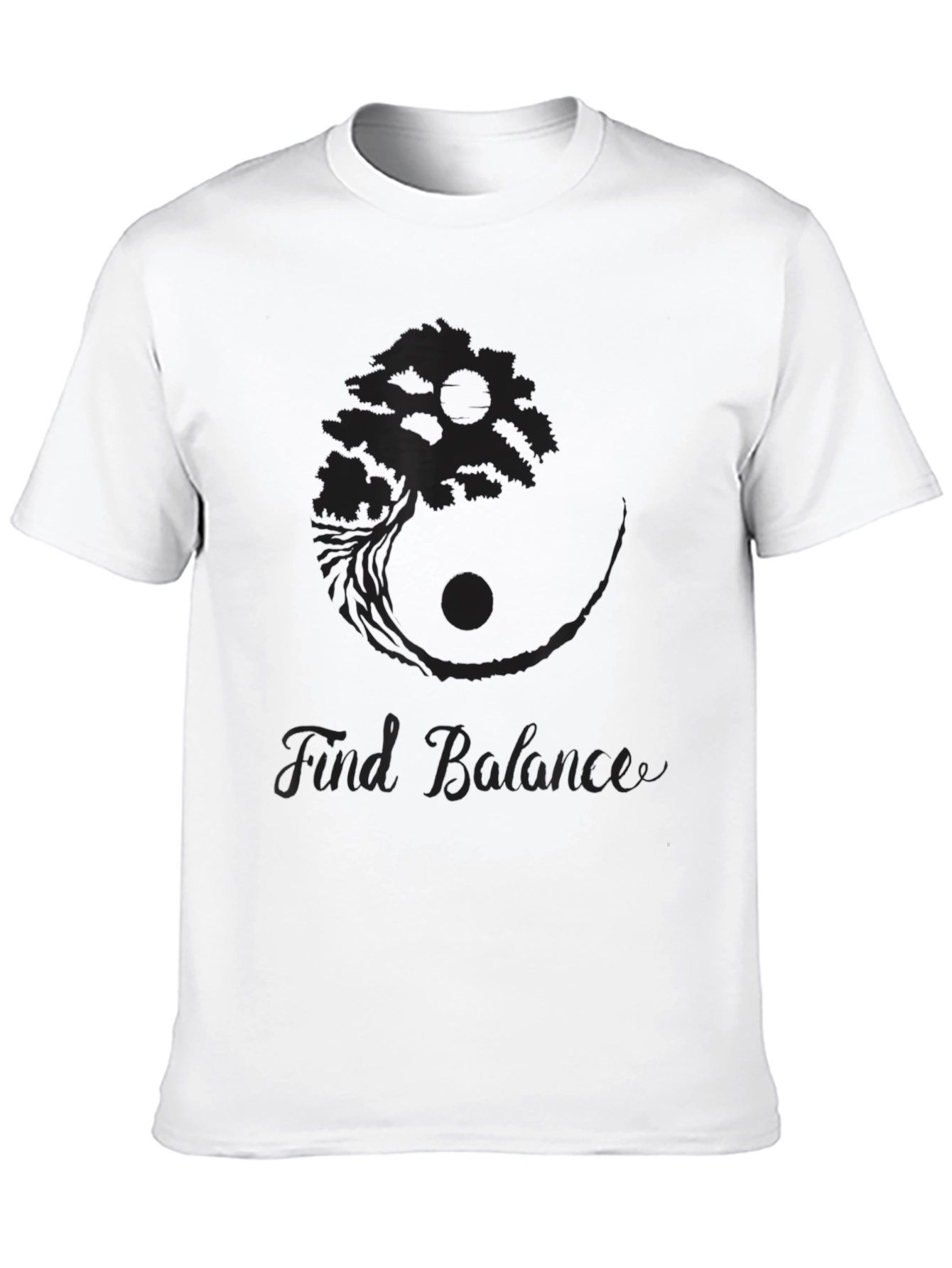 Balance Bonsai Tree Graphic T-Shirt