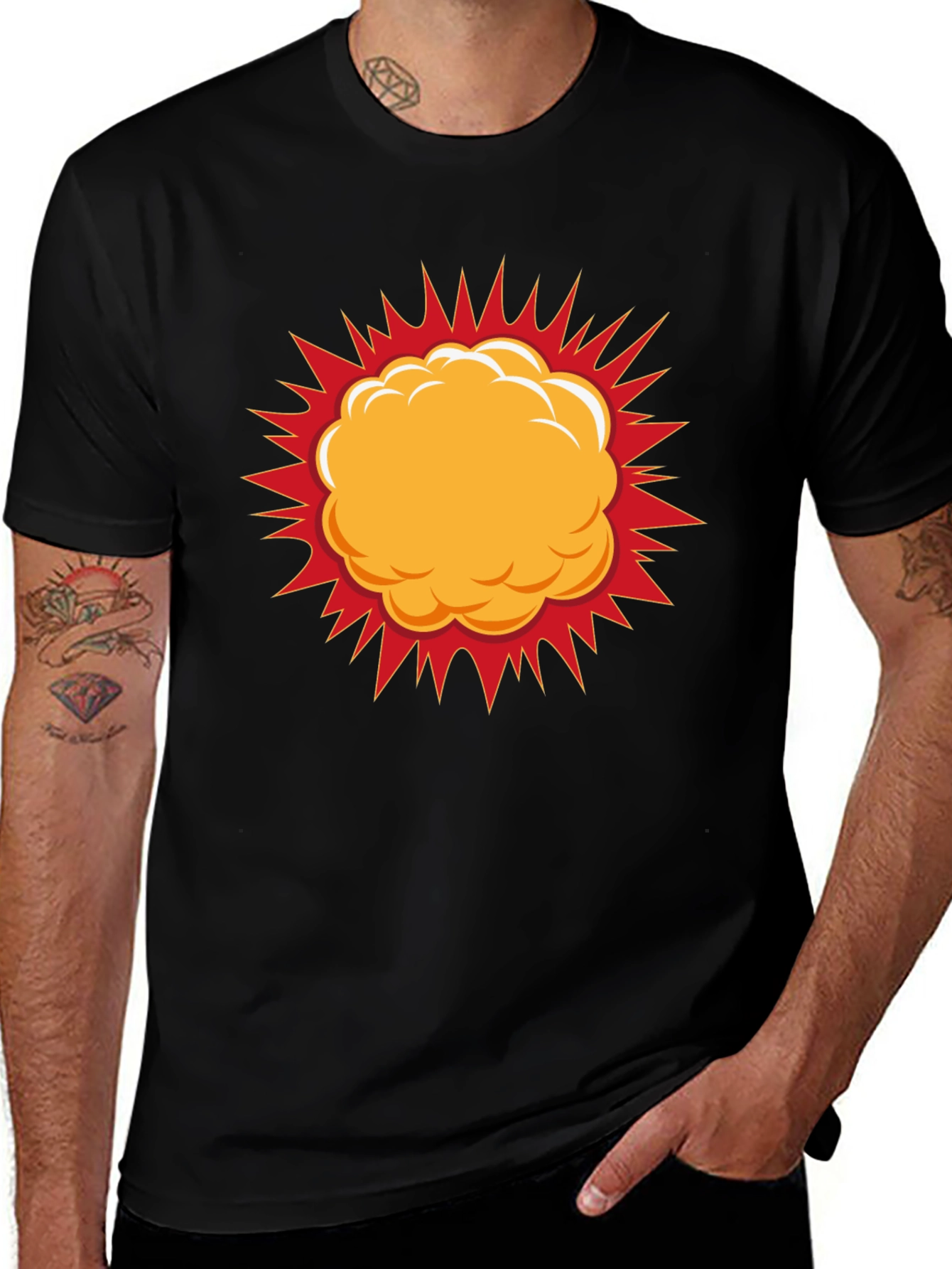Bold Explosion Graphic T-Shirt