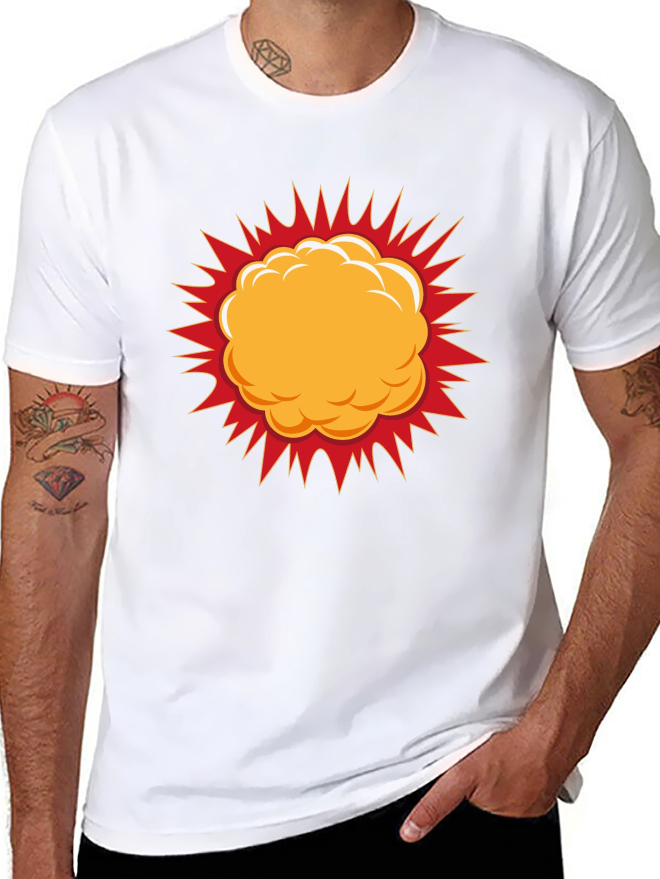 Bold Explosion Graphic T-Shirt