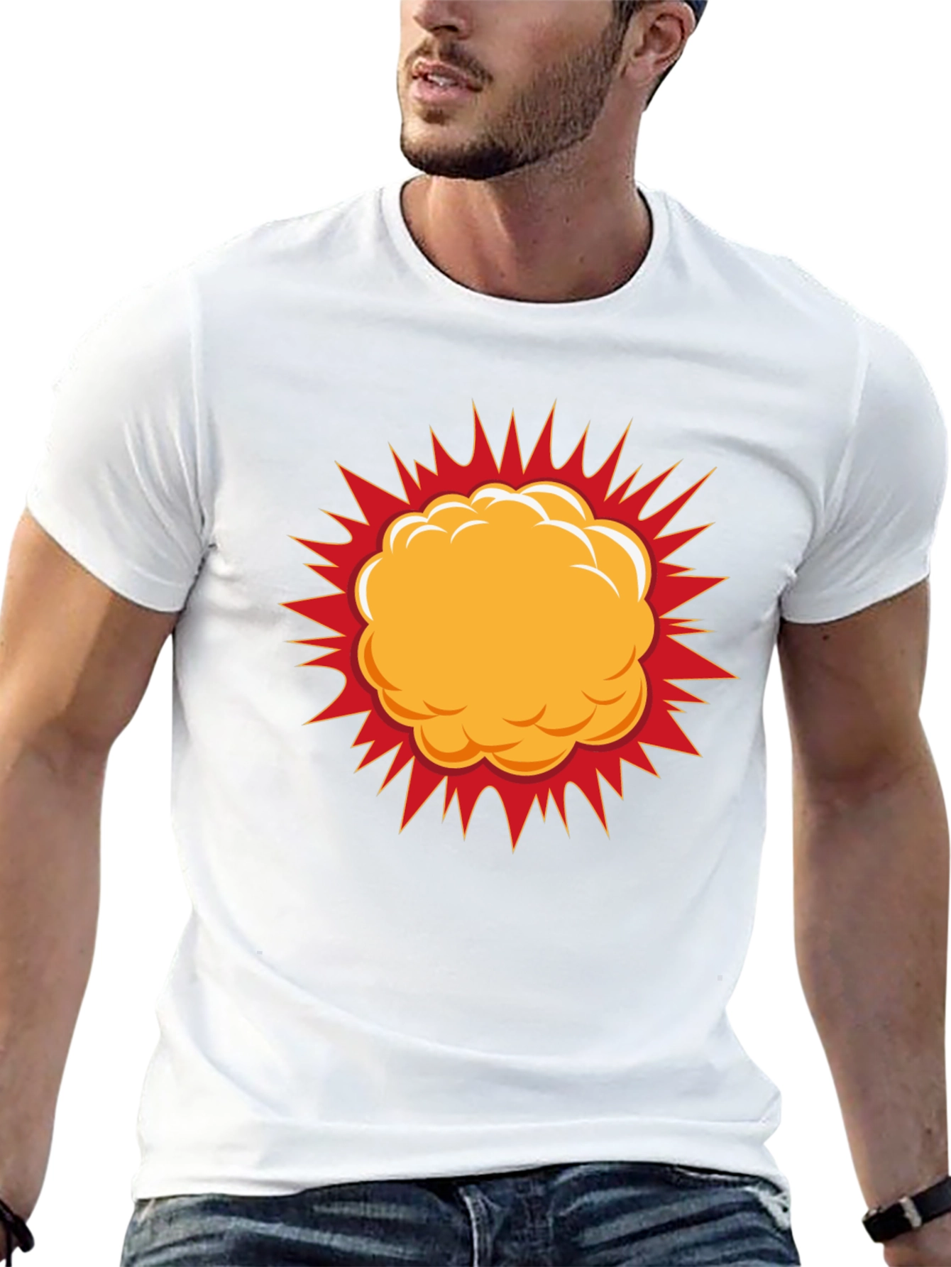Bold Explosion Graphic T-Shirt