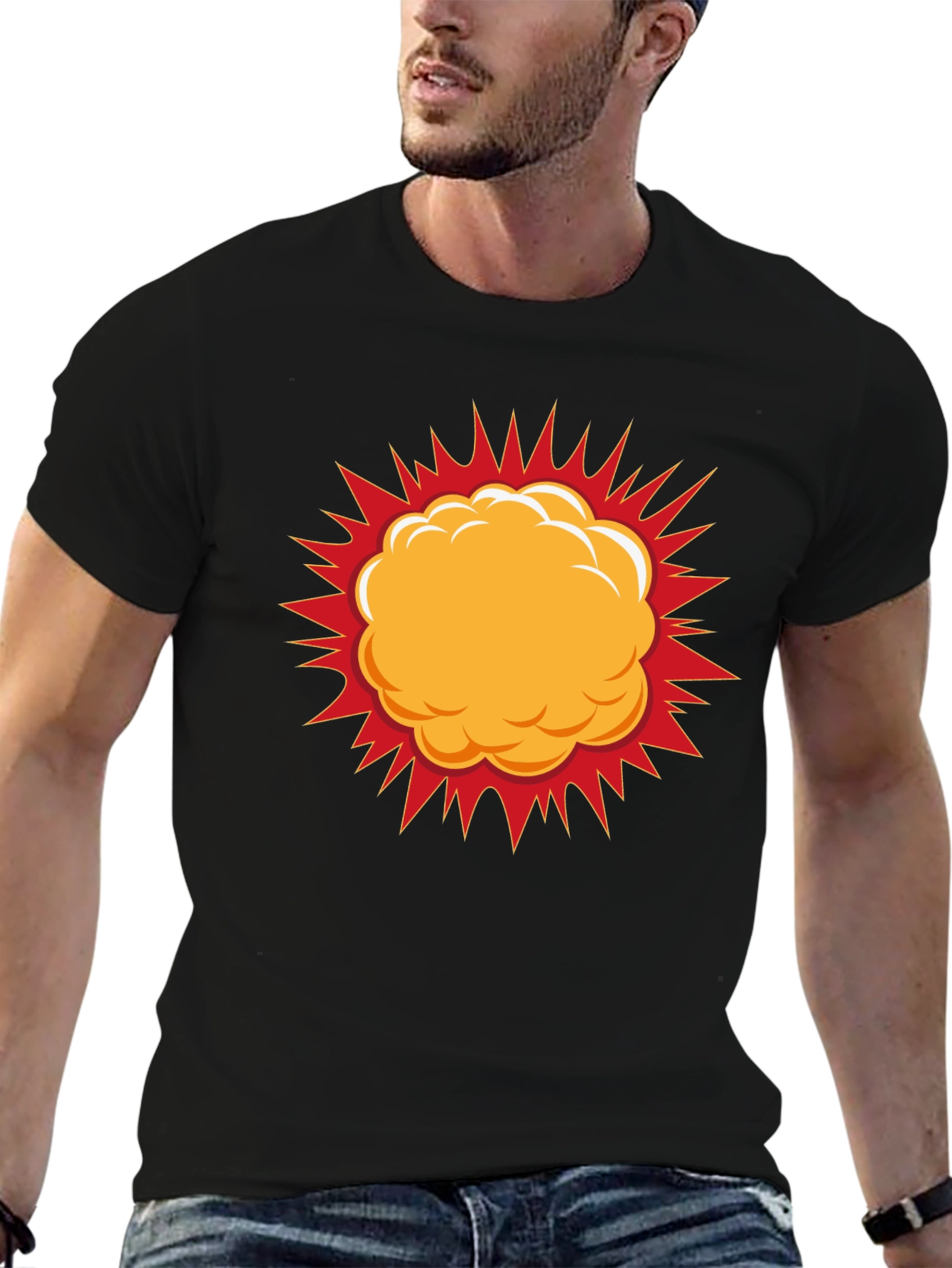 Bold Explosion Graphic T-Shirt