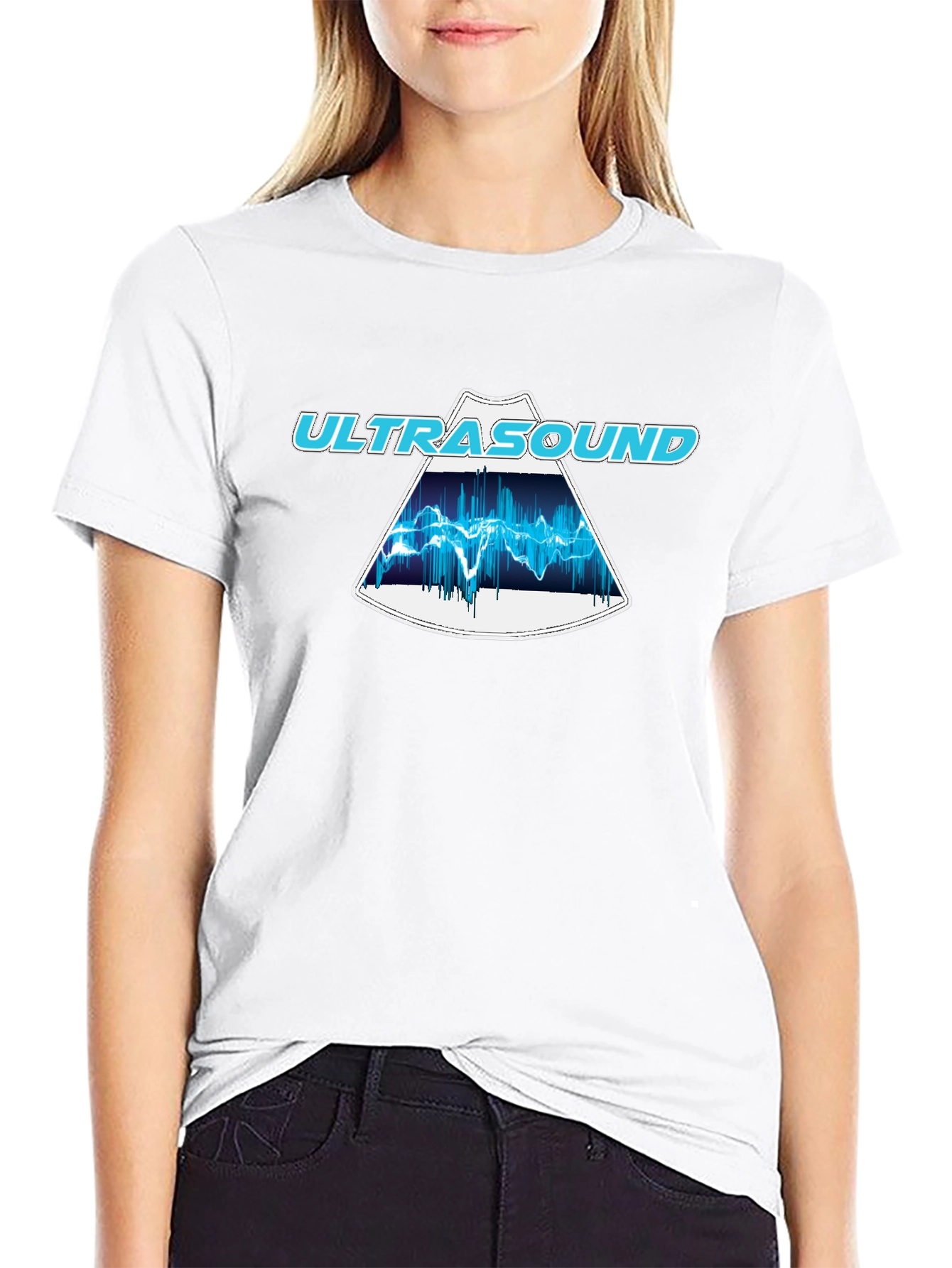 Ultrasound Graphic Tee - Cool Black T-Shirt