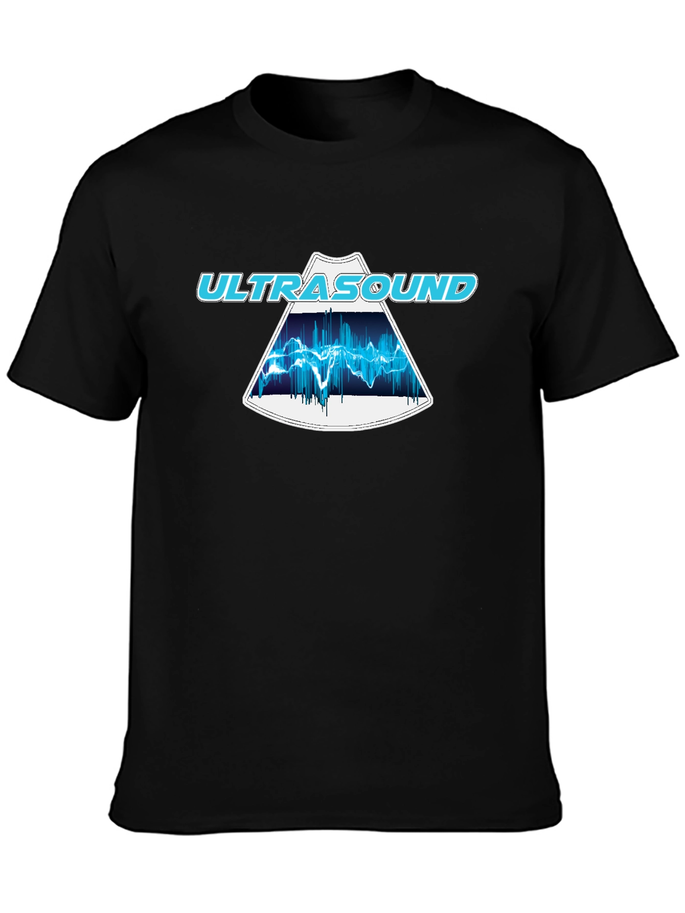 Ultrasound Graphic Tee - Cool Black T-Shirt