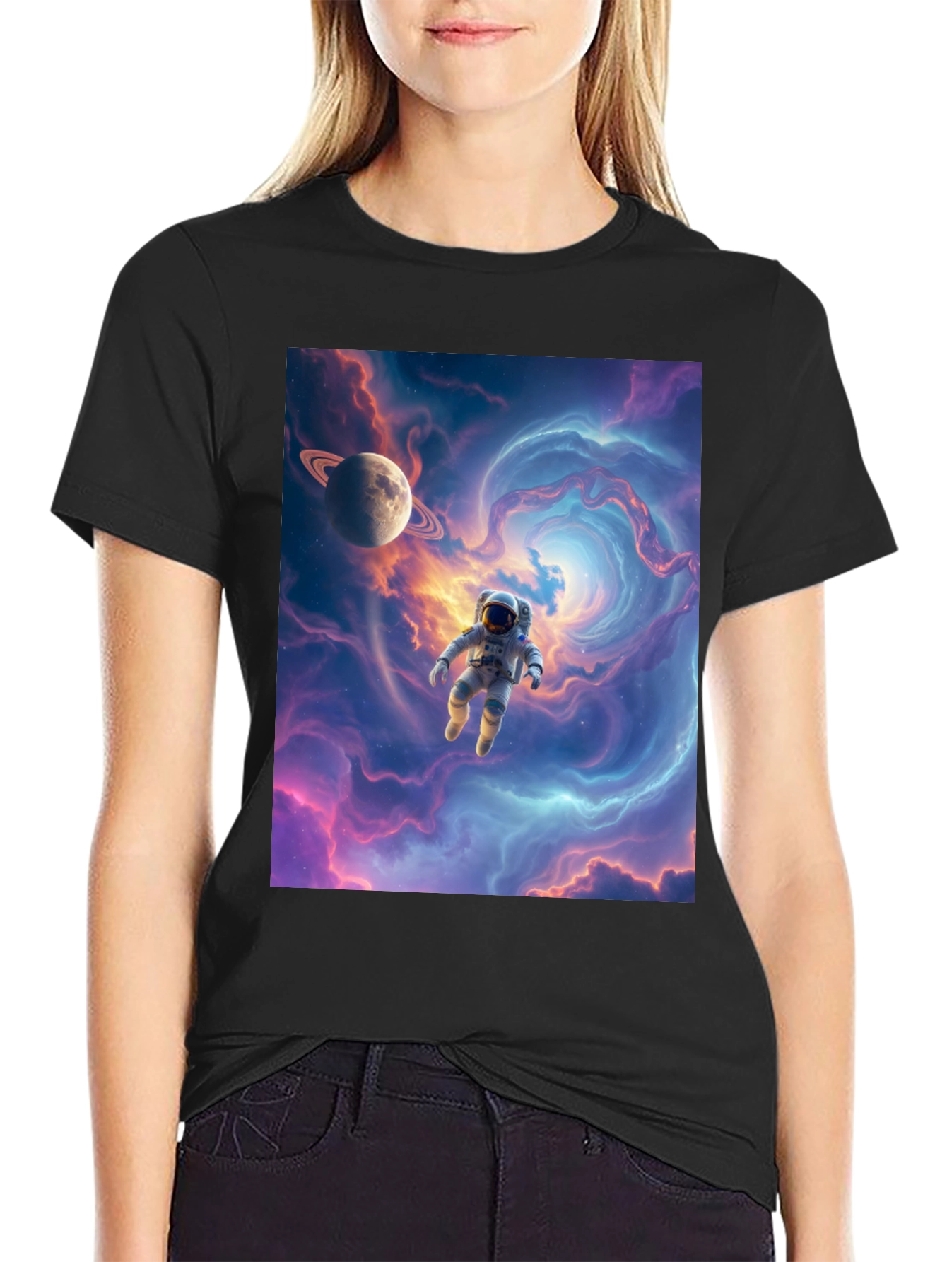 Astronaut Galaxy T-Shirt - Space Adventure Tee