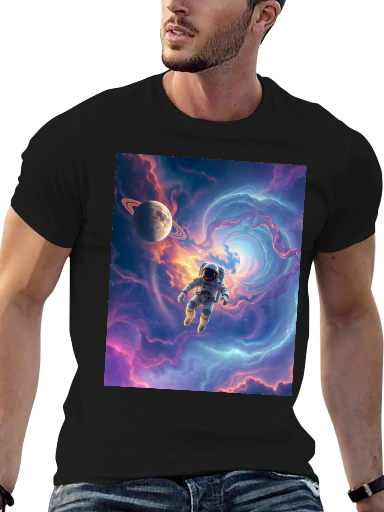 Astronaut Galaxy T-Shirt - Space Adventure Tee