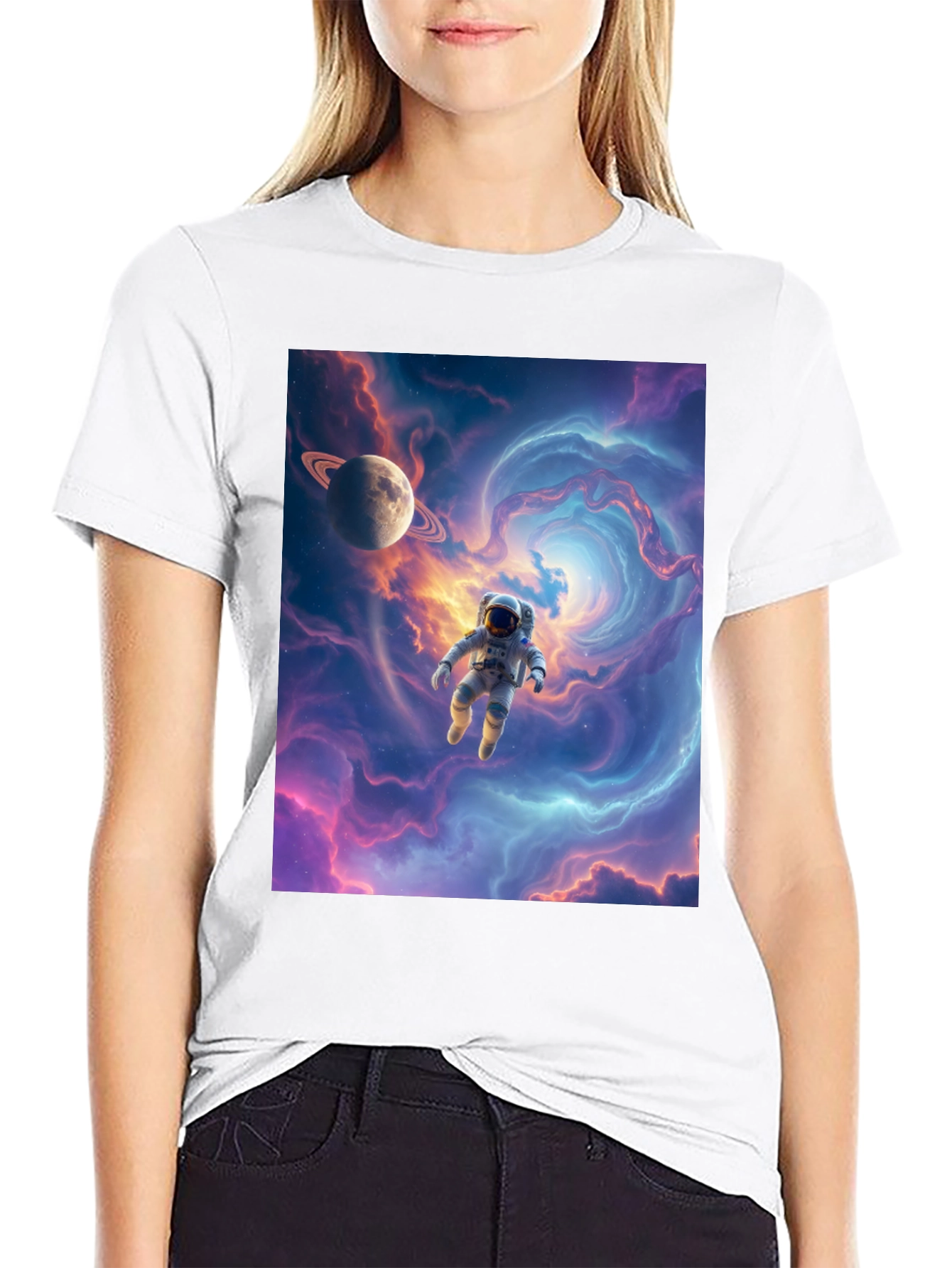 Astronaut Galaxy T-Shirt - Space Adventure Tee