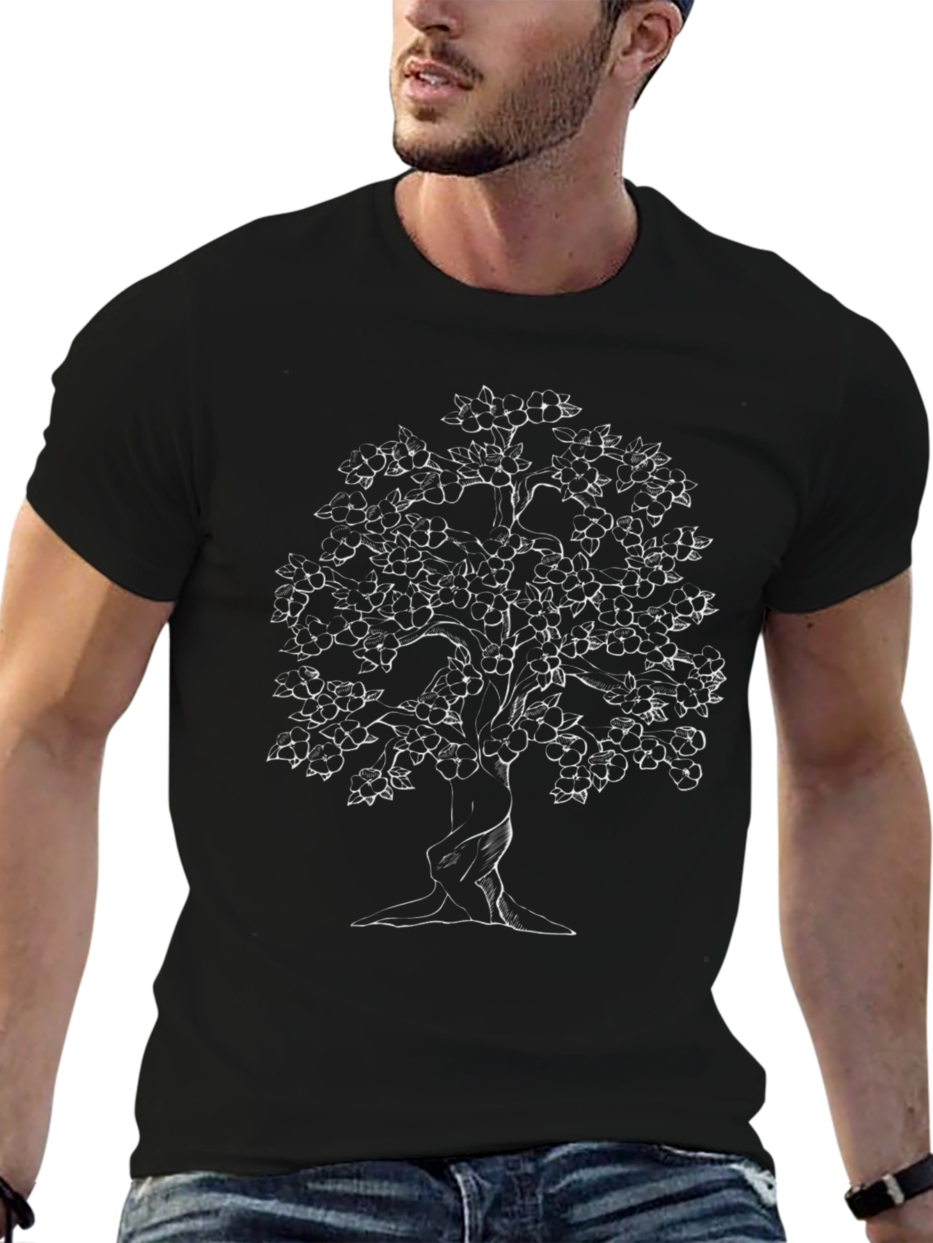 Tree of Life Black Graphic T-Shirt