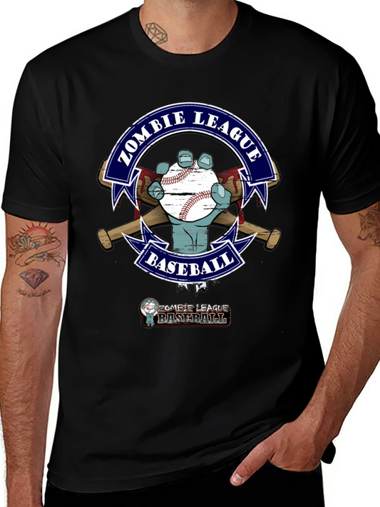Zombie League Baseball T-Shirt - Unique Design