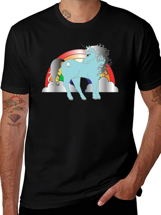 Unicorn Rainbow Graphic T-Shirt - Fantasy Tee