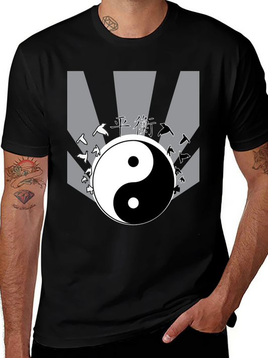 Yin Yang Balance Graphic T-Shirt